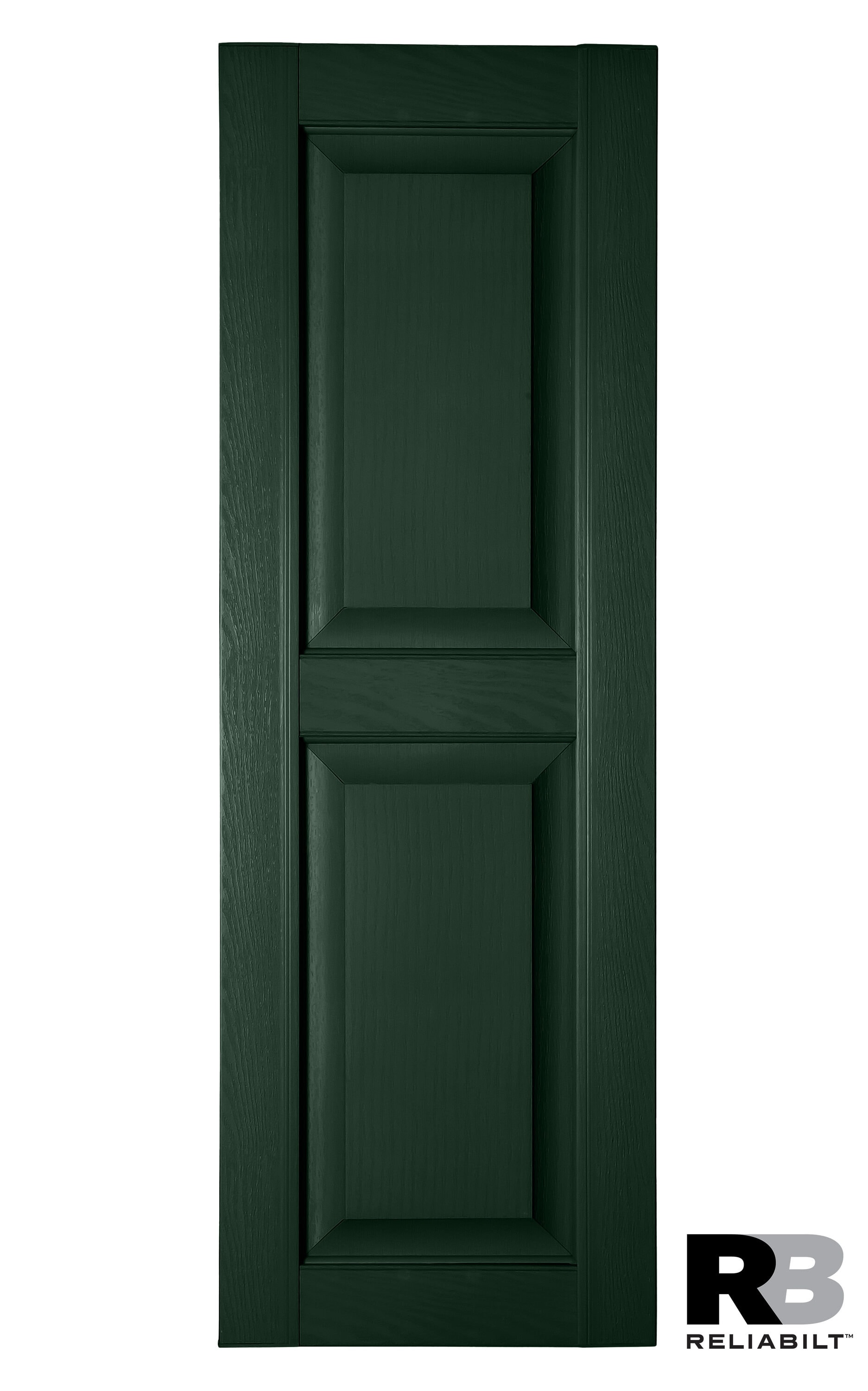 RELIABILT RP1834331 17.75-in W x 34-in H Heritage Green Raised panel Polypropylene Exterior Shutters ( 2 -Pack )
