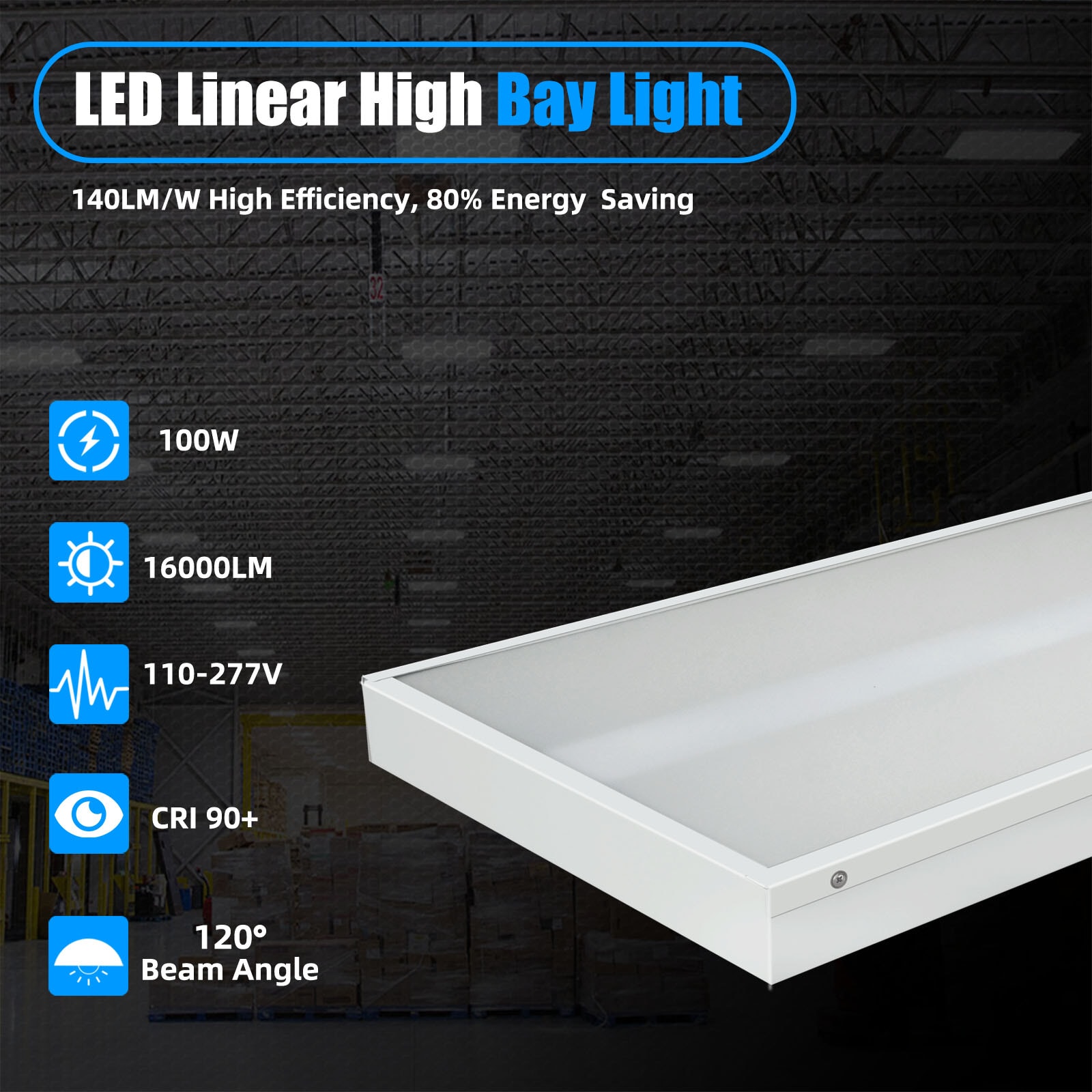 WYZM HBL-120W-01 High-Bay-Lights - View #4
