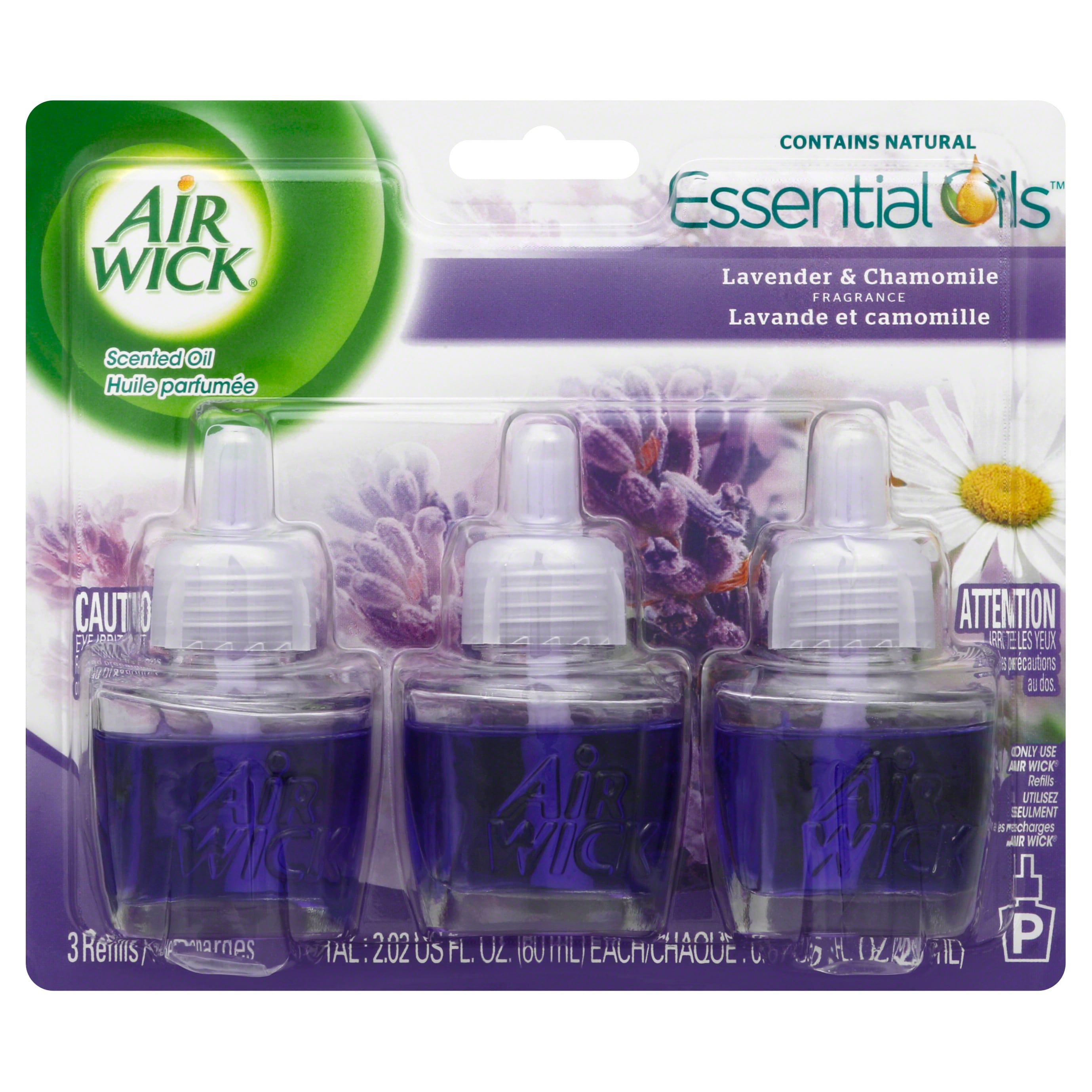 Air Wick 0.67 oz. Lavender and Chamomile Automatic Air Freshener Oil  Plug-In Refill (5-Count) 62338-93790 - The Home Depot