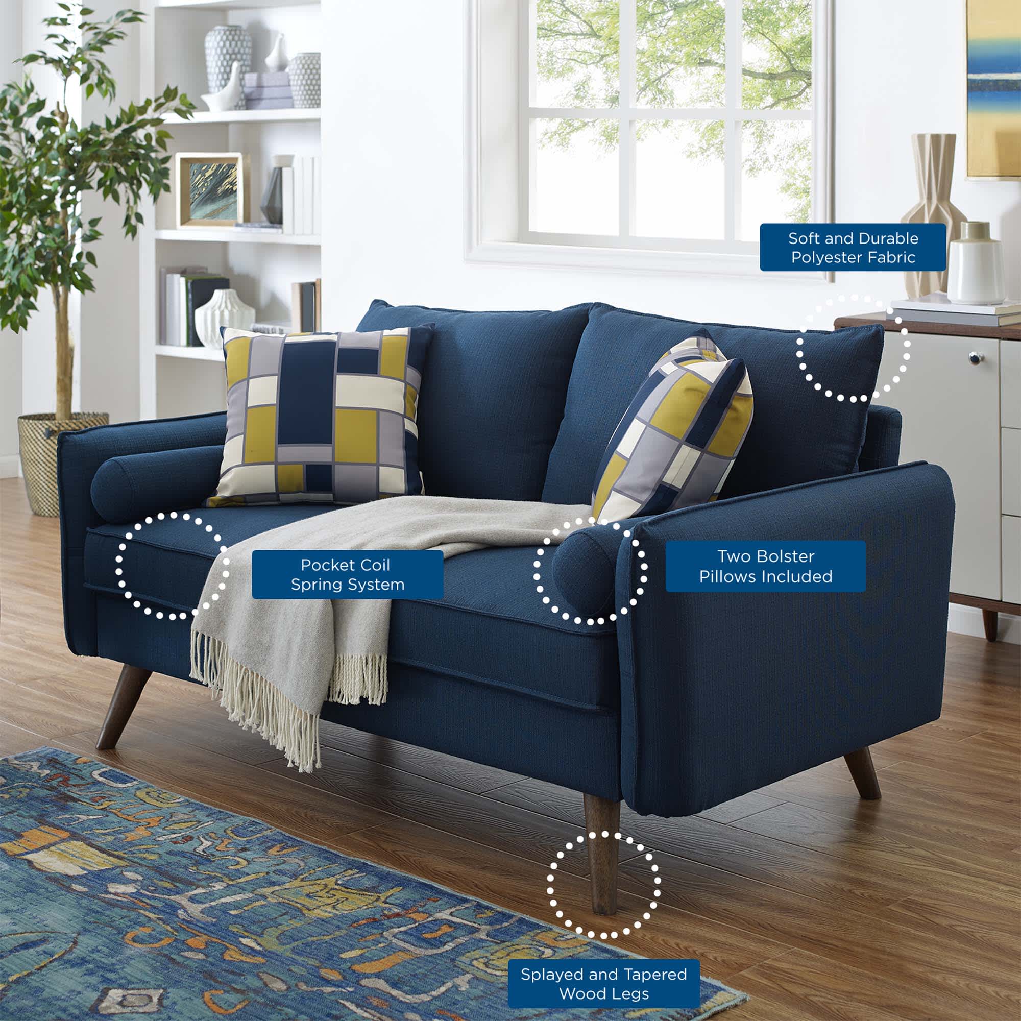 Modway EEI-3091-AZU Sofas-Loveseats - View #7