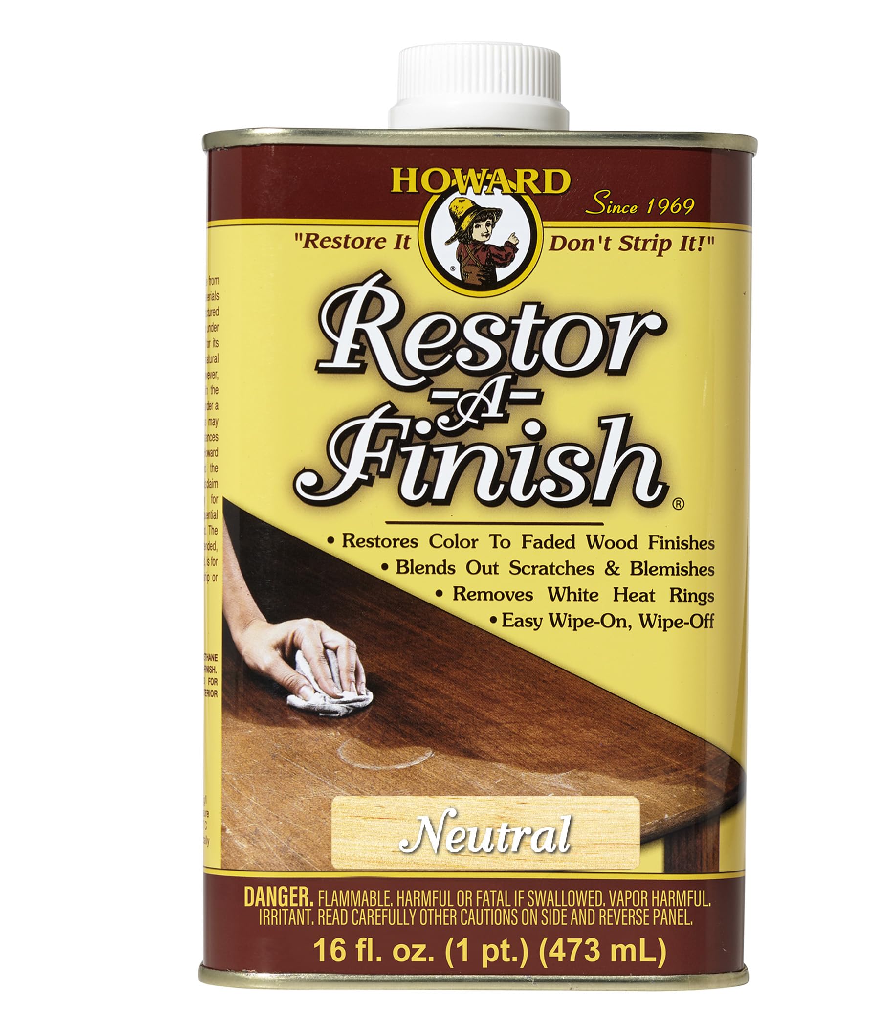 Howard Restor-A-Finish Wood Restorer 16 oz Neutral #HOWARD - RF1016-79E3