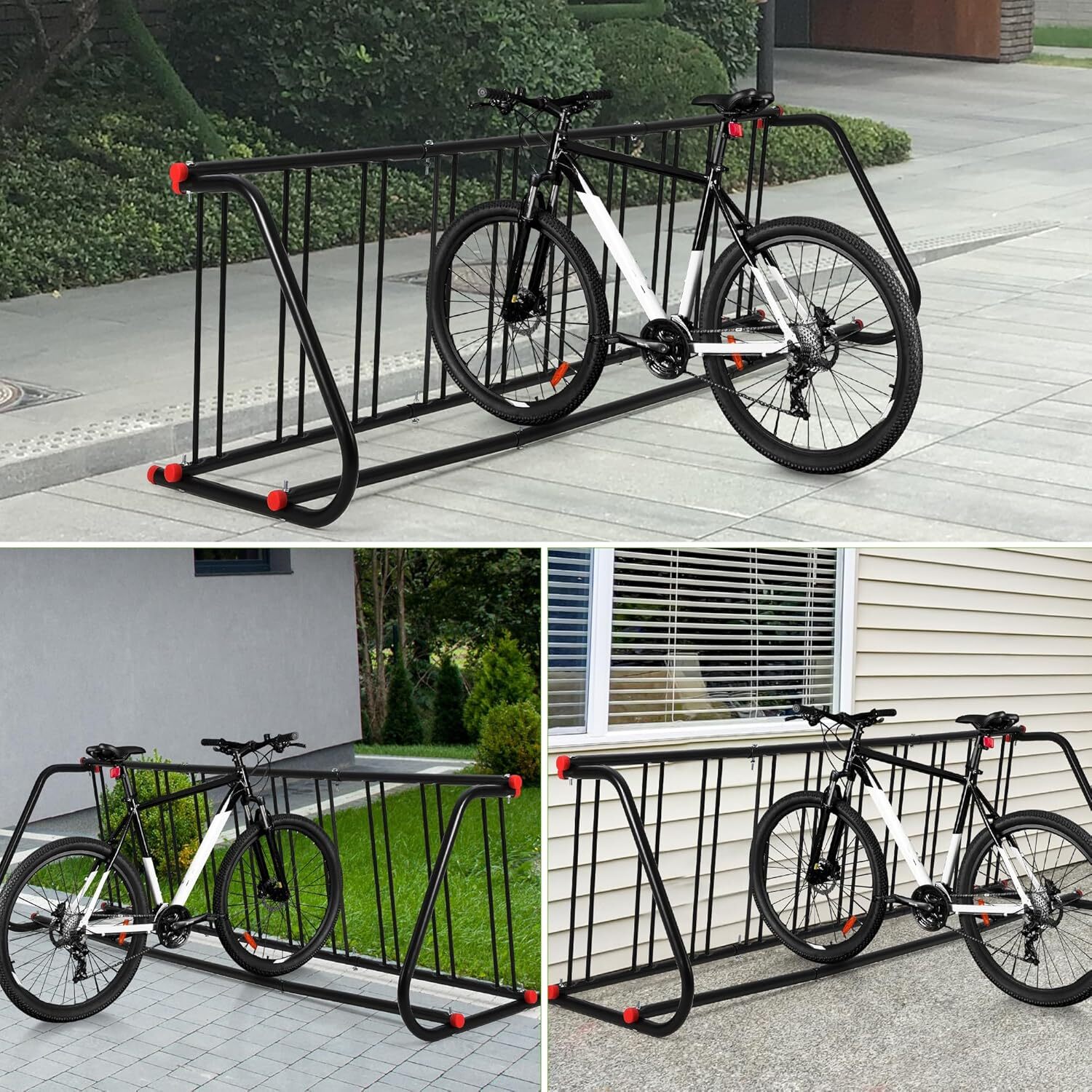Qeetex Commercial Grid Bike Rack Single Sided Bike Rack Stand