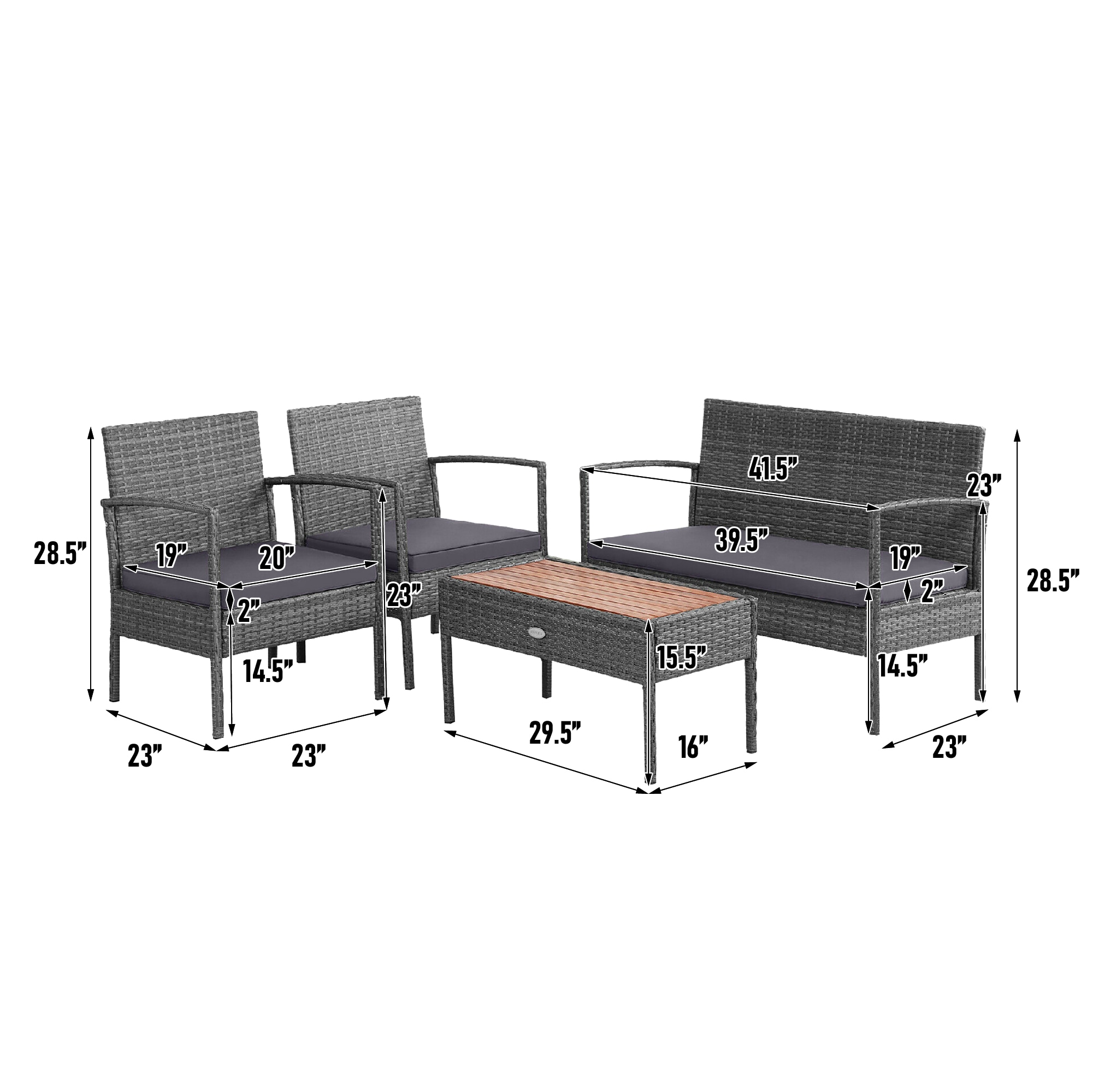 LIVIZA OUS68940 Patio-Conversation-Sets - View #2