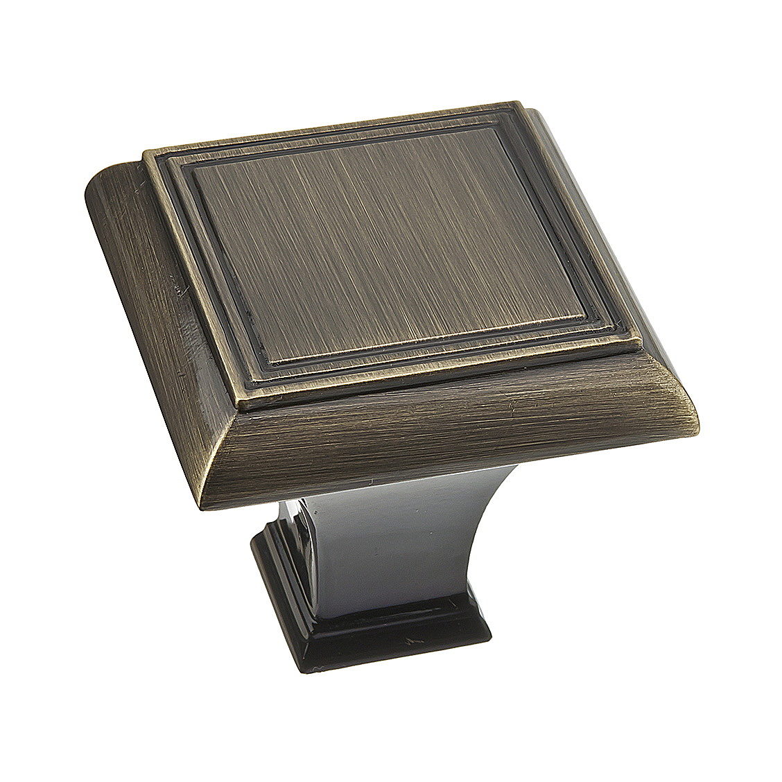 Richelieu BP77535AE Beauharnois 1-3/8-in Antique English Square Traditional Cabinet Knob