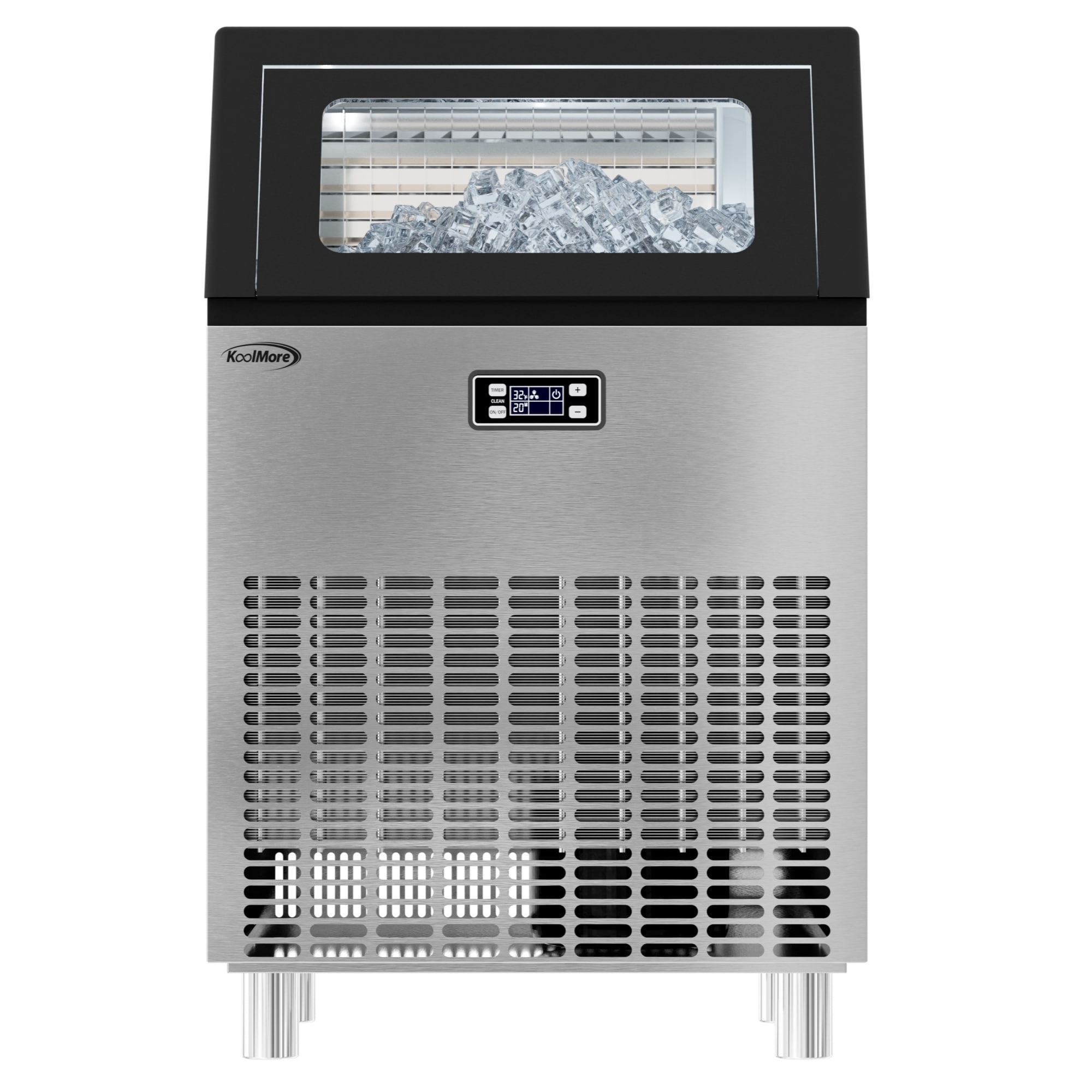 KoolMore 265-lbs. Ice Per day Built-in Cubed Ice Maker ( Black/stainless steel ) #UIM-26BK