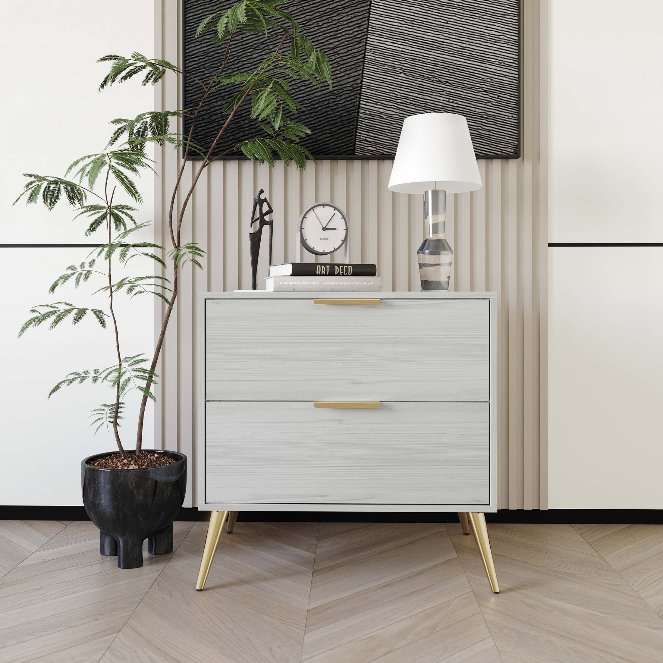 CasePiece C90138NS-LGY nightstands - View #2