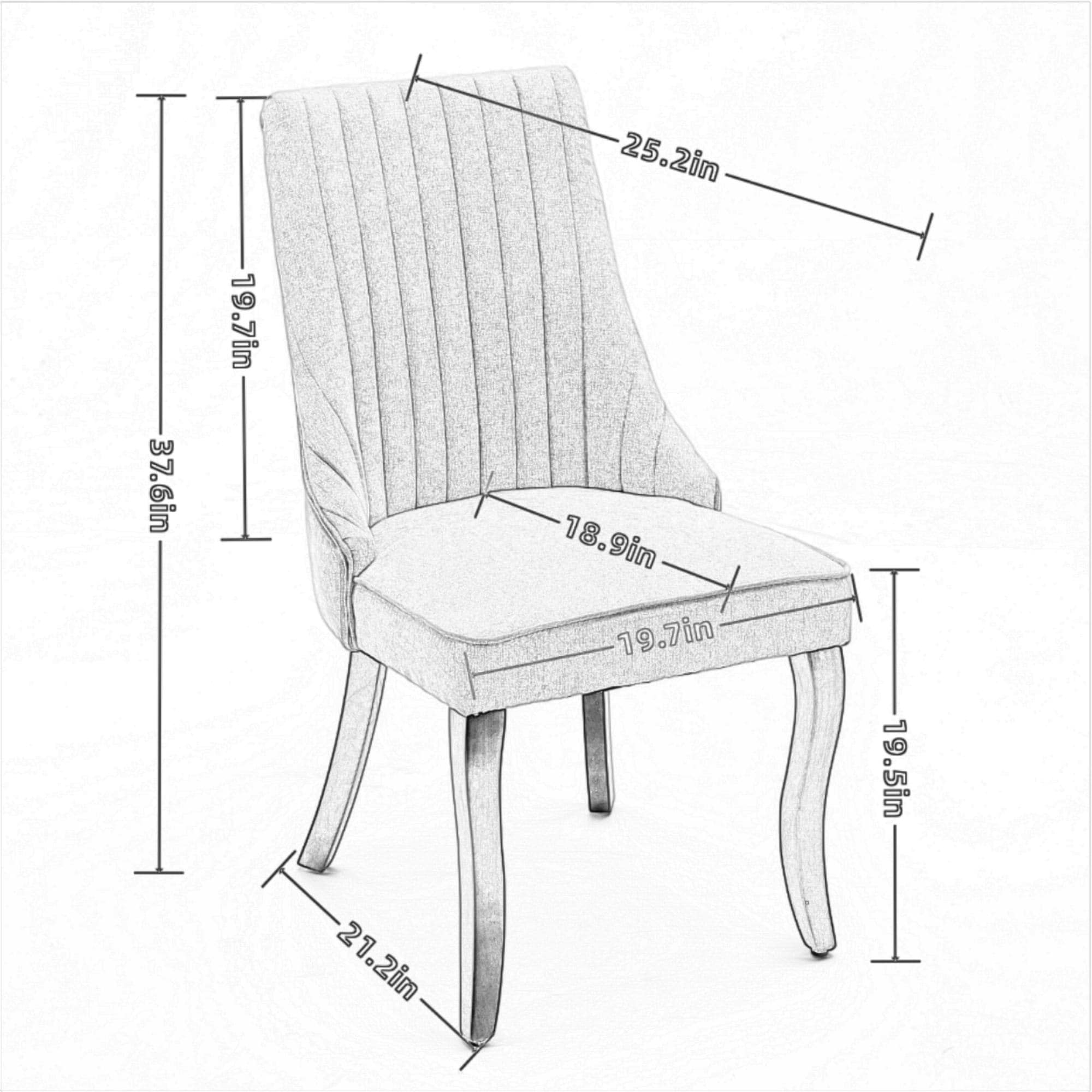 GZMR GZ-W1143Q452 Dining-Chairs - View #5