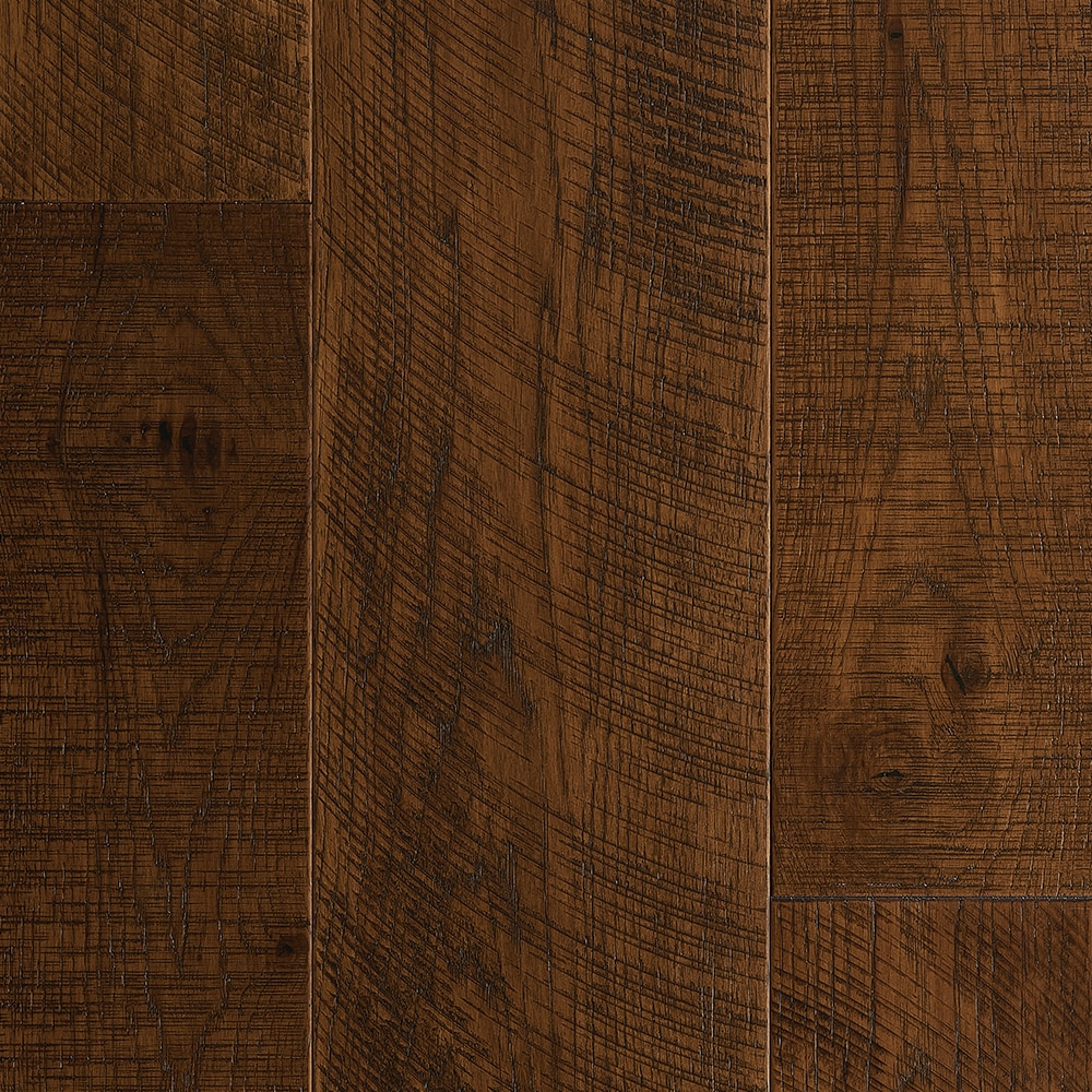Villa Barcelona LOWMSTG353EH Montaner Hickory Variable W x 1/2-in T x Varying Length Wirebrushed Engineered Hardwood Flooring ( 24.93-sq ft / Carton )