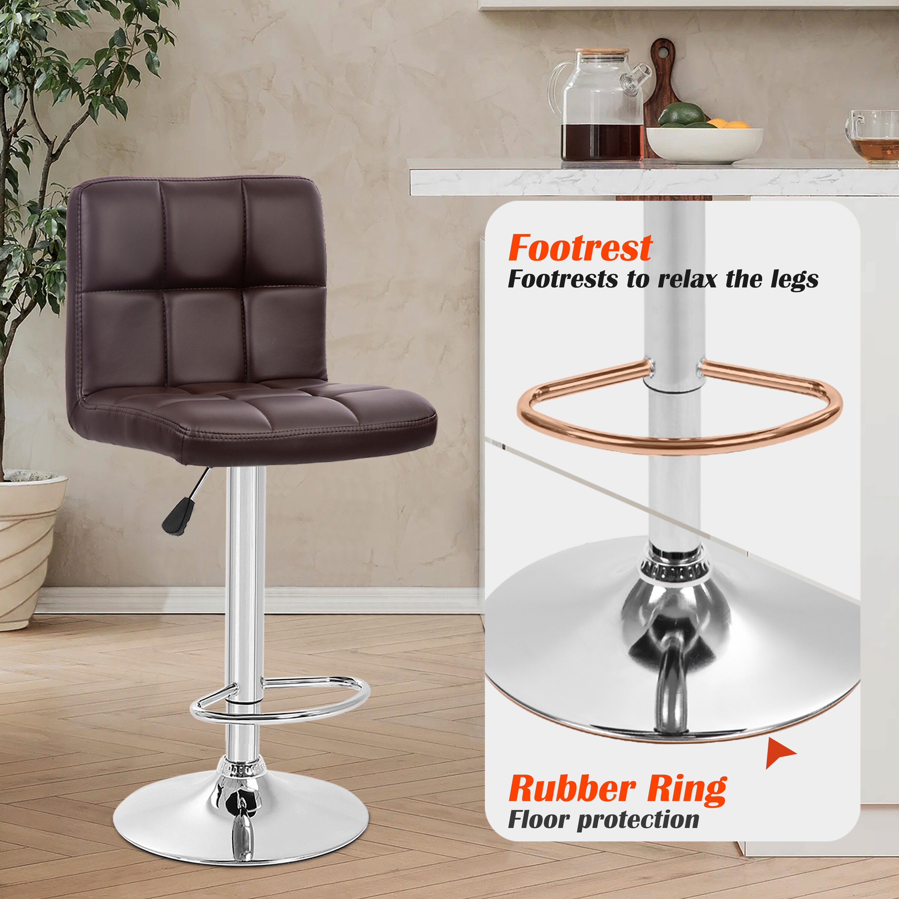 Furniture of America 004L-B06-BR stools - View #9