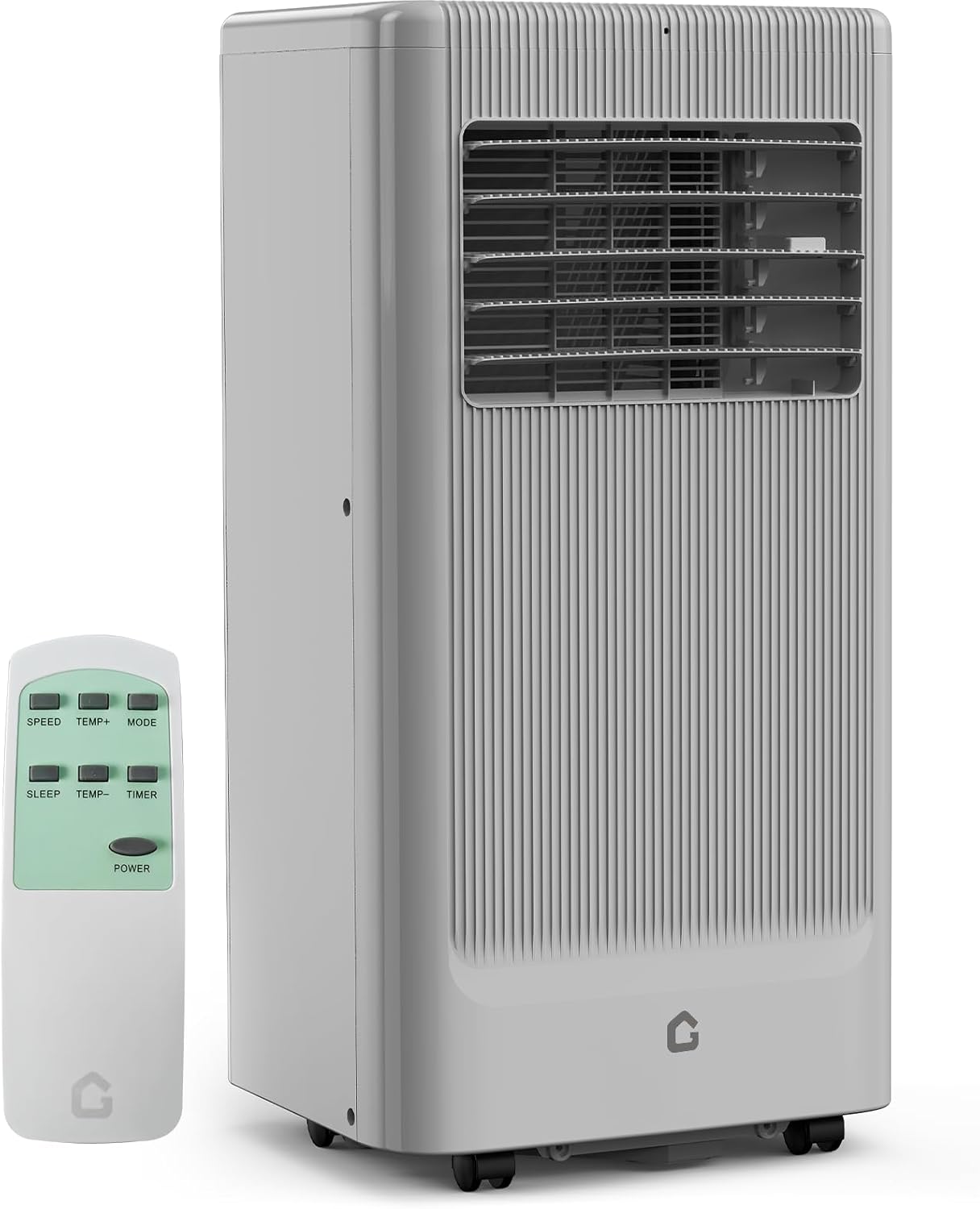 Idealhouse 8000 BTU Portable Air Conditioner 3in1 Portable AC Units for Rooms with CoolDryFan Modes Fast Cooling Up to 350 Sq Ft Drainagefree Cooling 50 dB Quiet Sleep Mode BlackGrey Cover