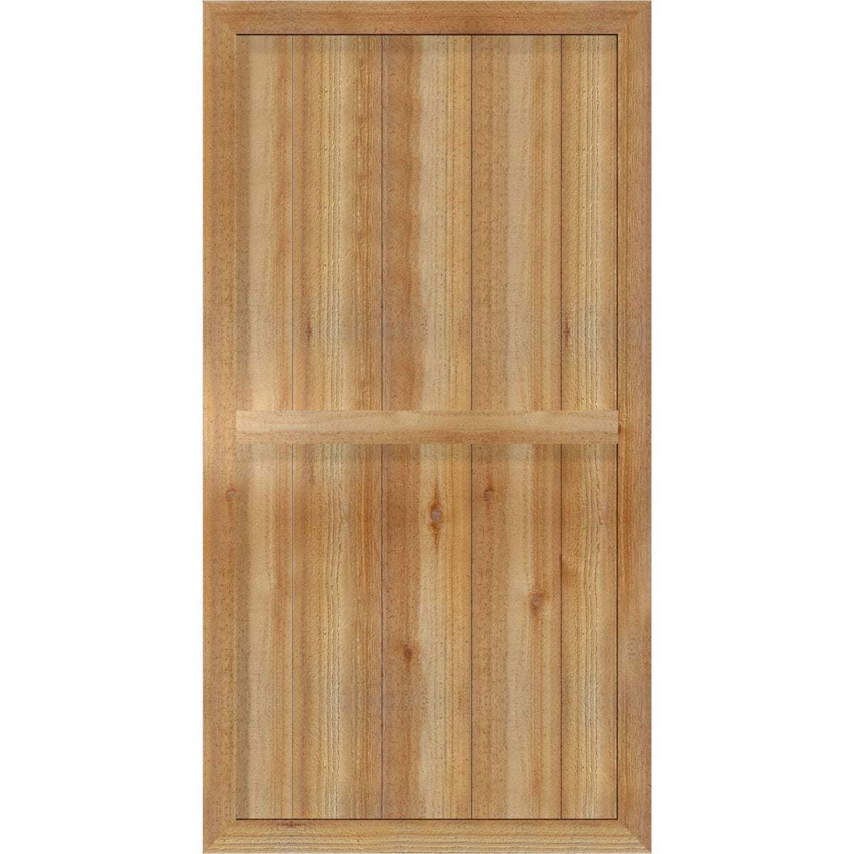 Ekena Millwork RBF06S26X051RWR 26.875-in W x 51-in H Unfinished Paintable/Stainable Board and batten Framed Wood Exterior Shutters ( 2 -Pack )