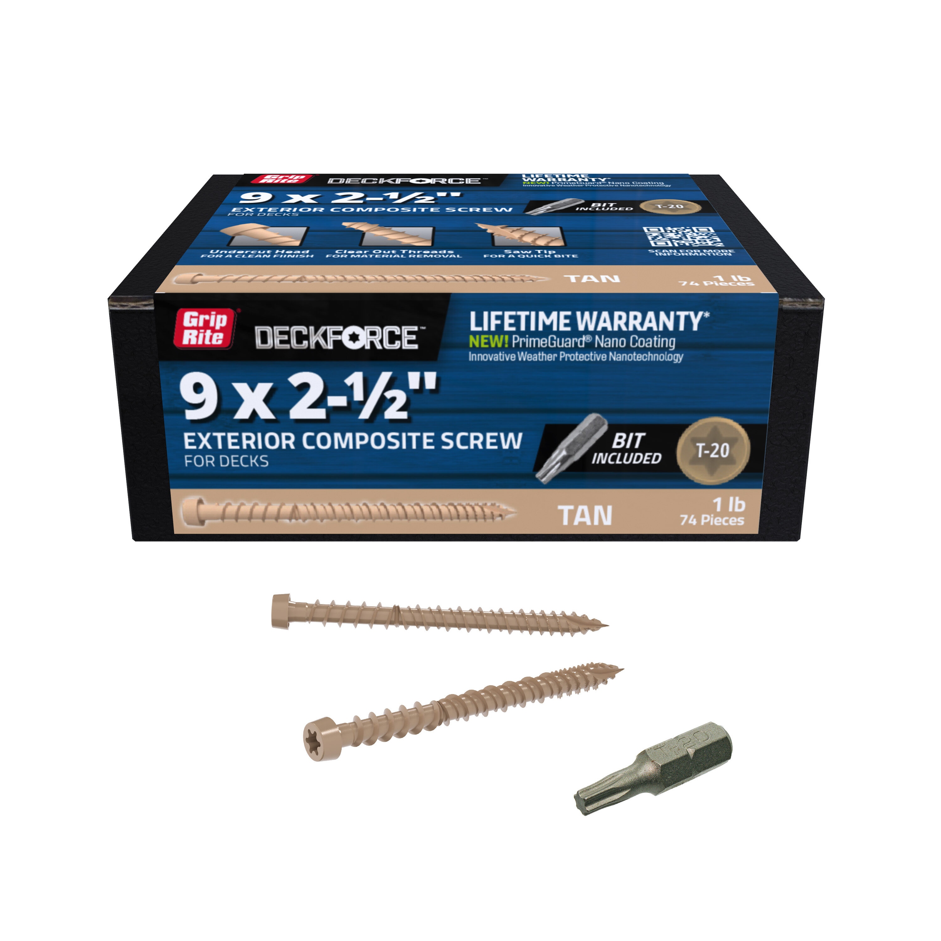 DeckForce by Grip Rite GRDFCS212GCD1 Deck-Screws - View #2