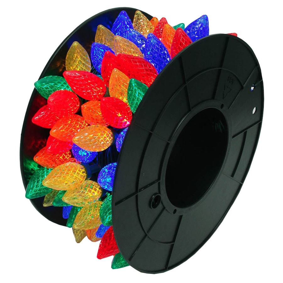 Hl 100-Ct Led C9 Multi Reel In The Christmas String Lights Department At Lowes.com