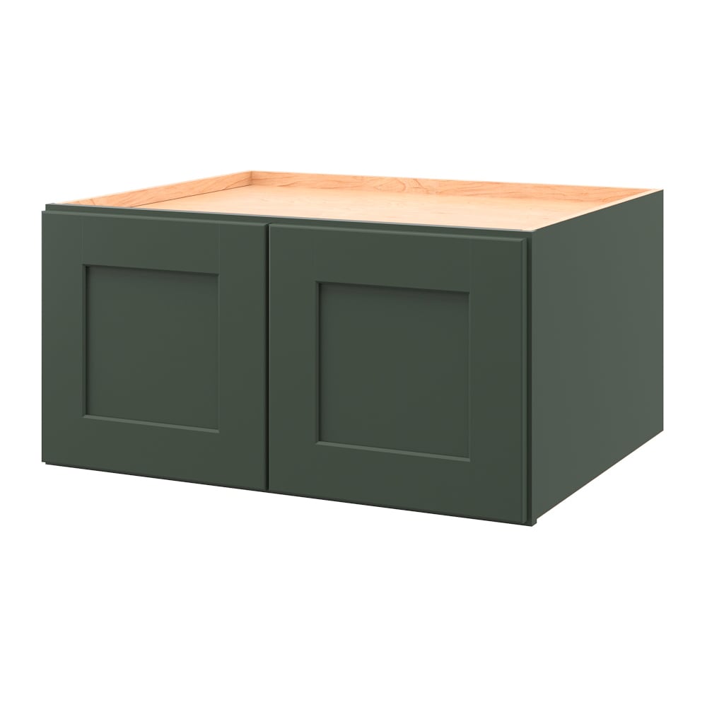 allen + roth 820GW Galway 30-in W x 15.125-in H x 24-in D Sage Wall Fully assembled Cabinet (Flat Panel Shaker)