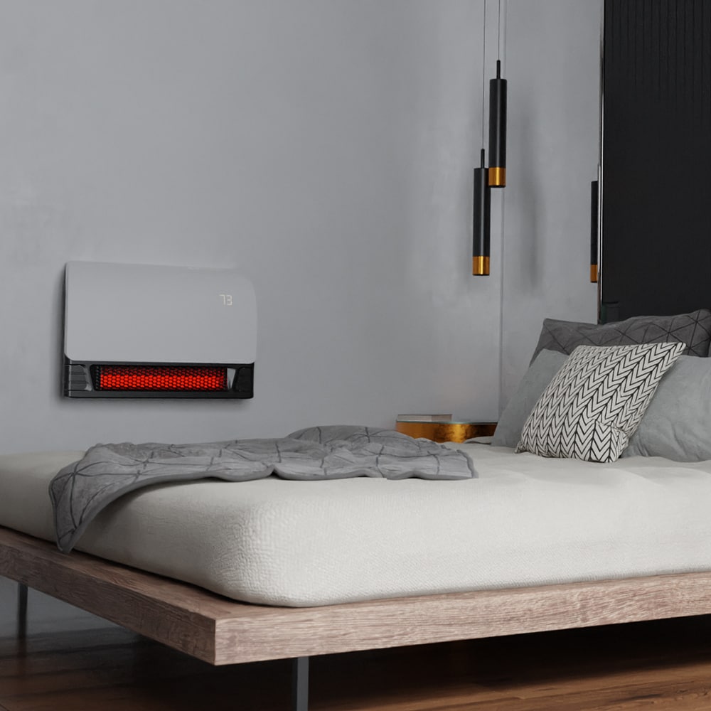 White Infrared Wall Heater with WiFi and Thermostat