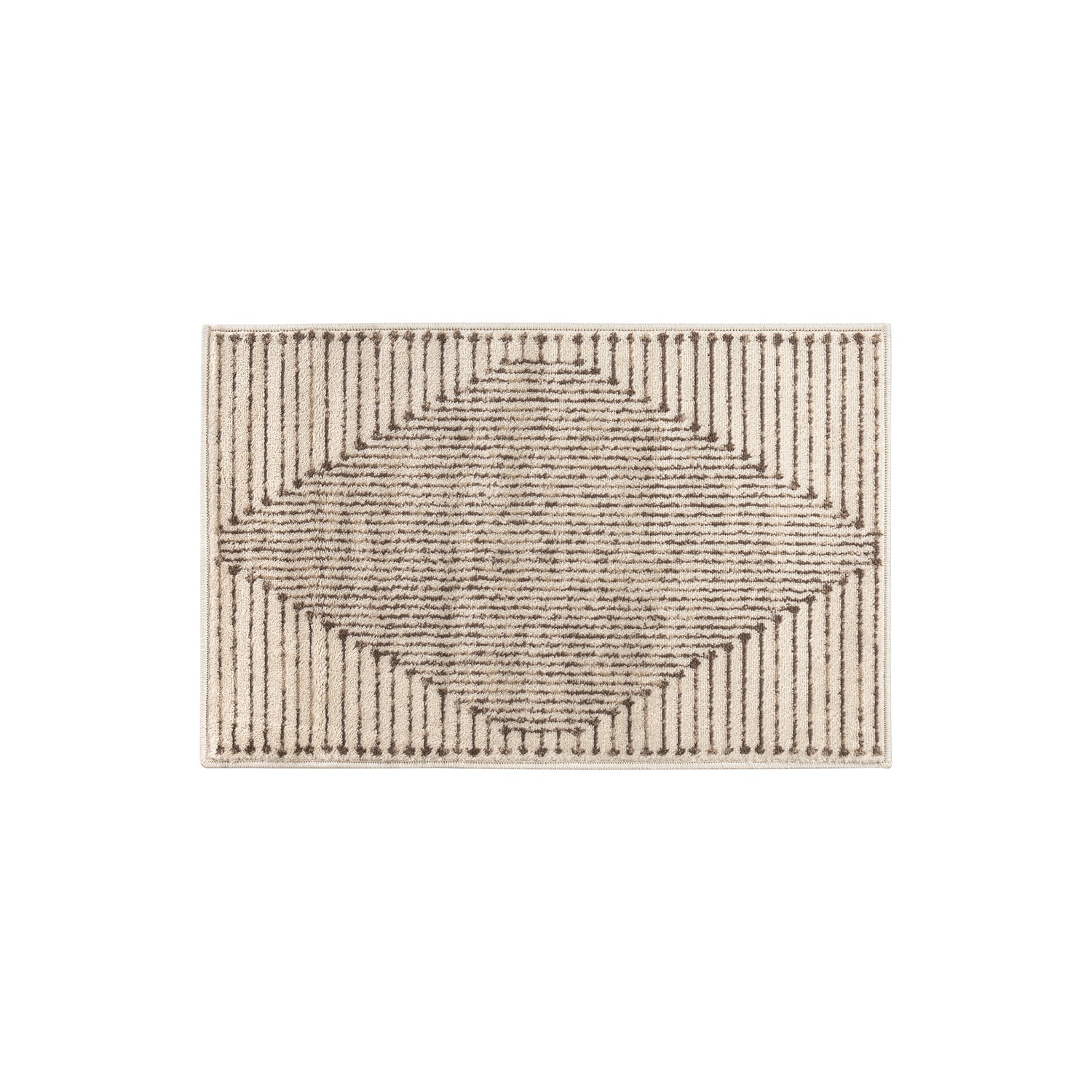 World Rug Gallery WR91BEIGE2X3 Naples 2 x 3 (ft) Flatweave Beige Rectangular Indoor Geometric Vintage Pet Friendly Area rug