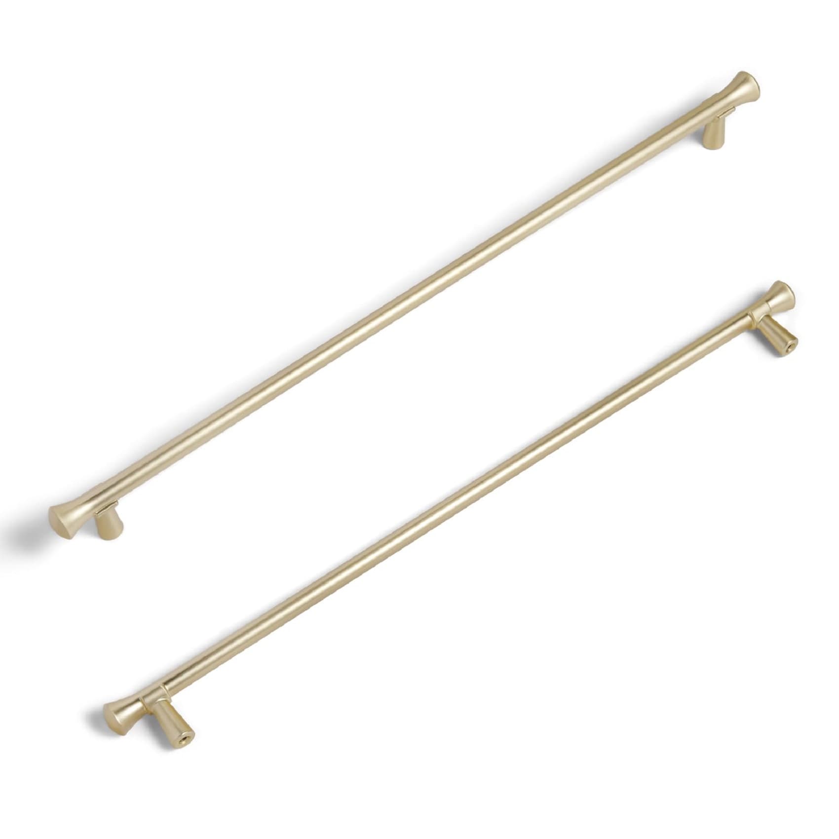Miaokesen 6652TLS-320 12-5/8-in , 320mm Center to Center Light Brushed Brass Novelty Handle 6 -Pack