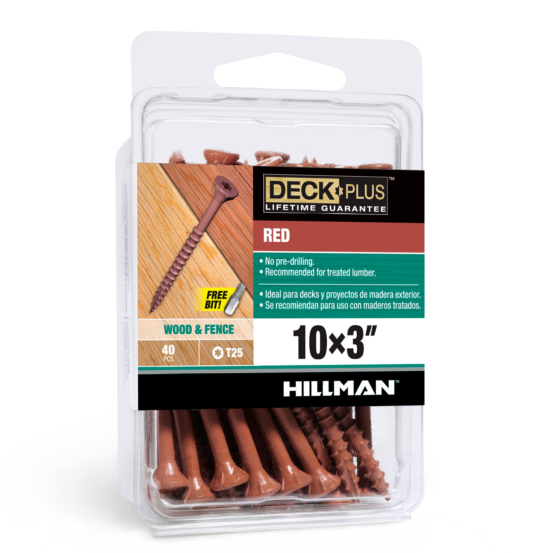 Deck Plus #10 x 3-in Wood to wood Deck Screws ( 40 -Per Box ) #42600