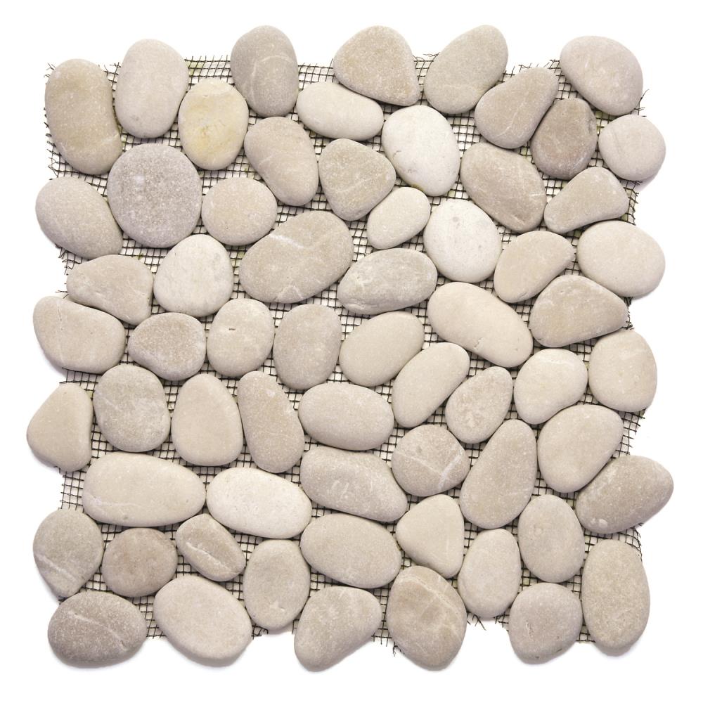 Solistone River Rock Pebbles 10 Pack Brookstone 12 in x 12 in