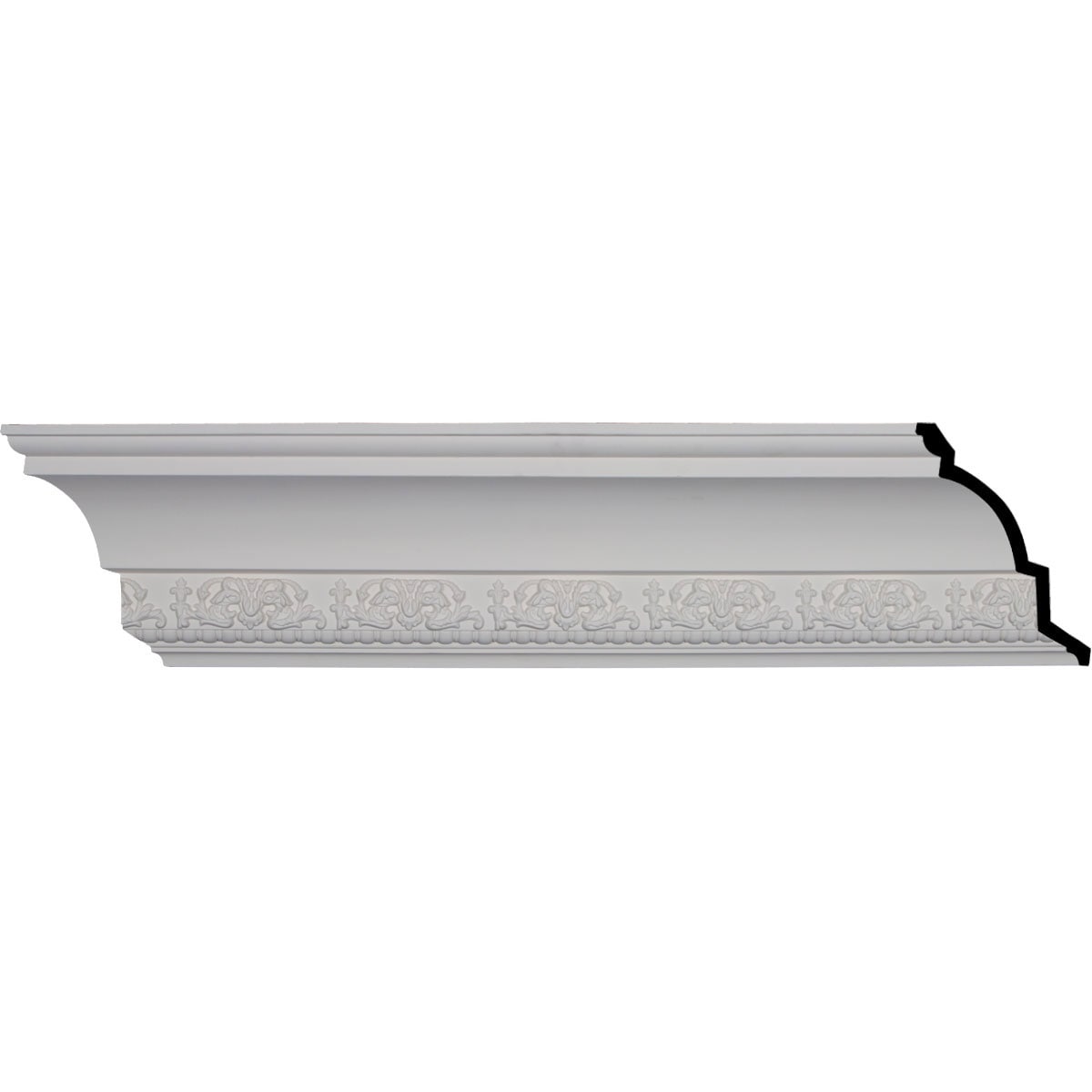 Ekena Millwork MLD07X06X09AT-CASE-8 Athena 9-1/2-in x 7-ft 10-1/2-in Primed Urethane Crown Moulding 8 -Pack