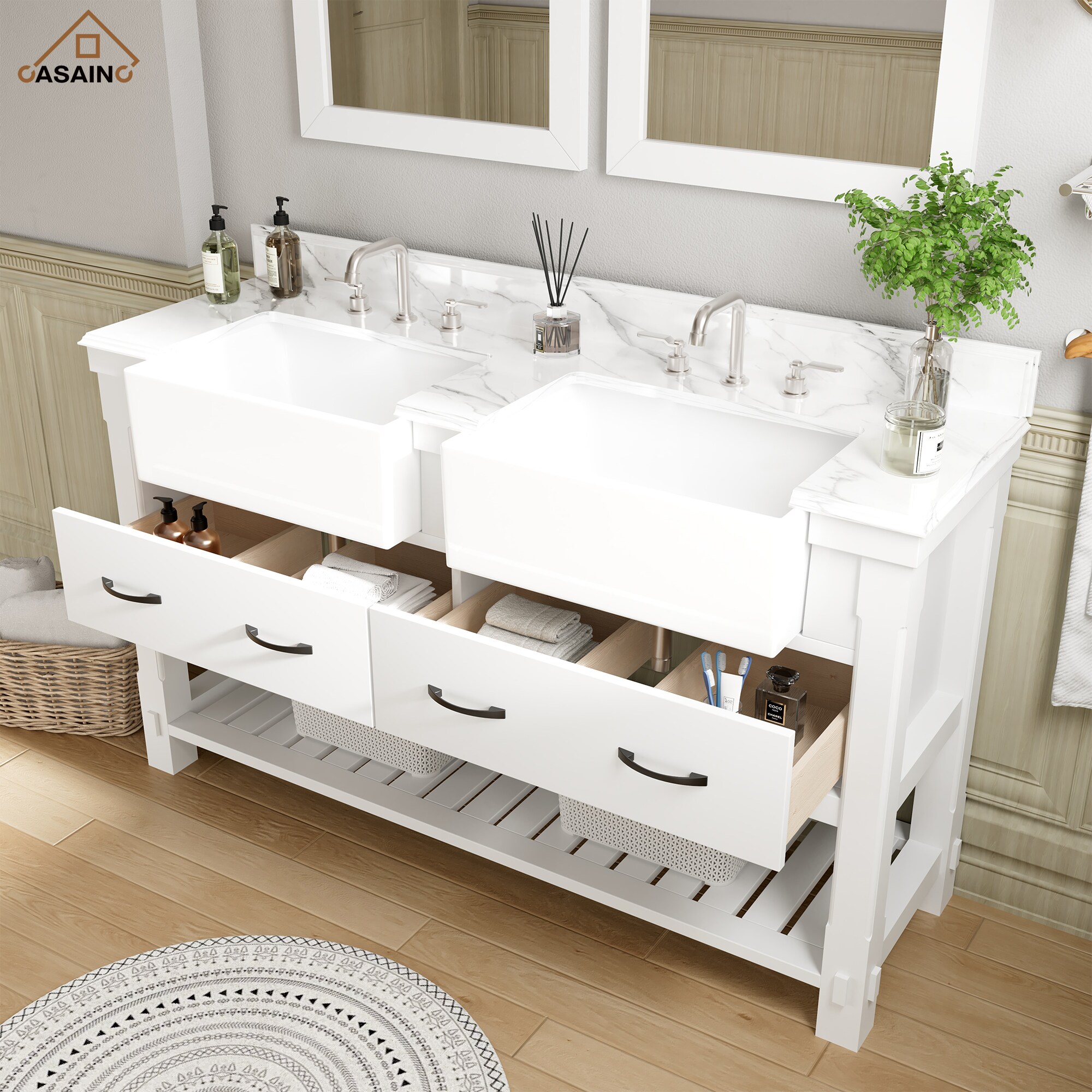 CASAINC MS-20036-CAB-WH Bath-Vanity-Combo - View #4