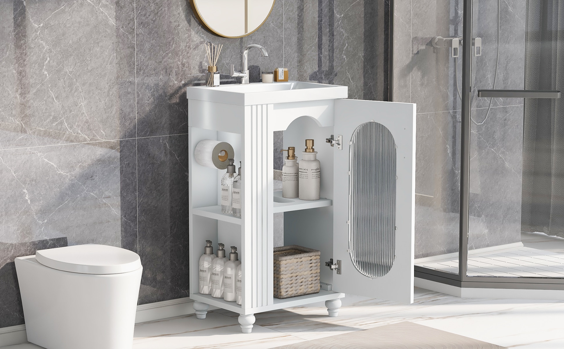 ModernLuxe L3P-N725P246925K Bath-Vanity-Combo - View #11