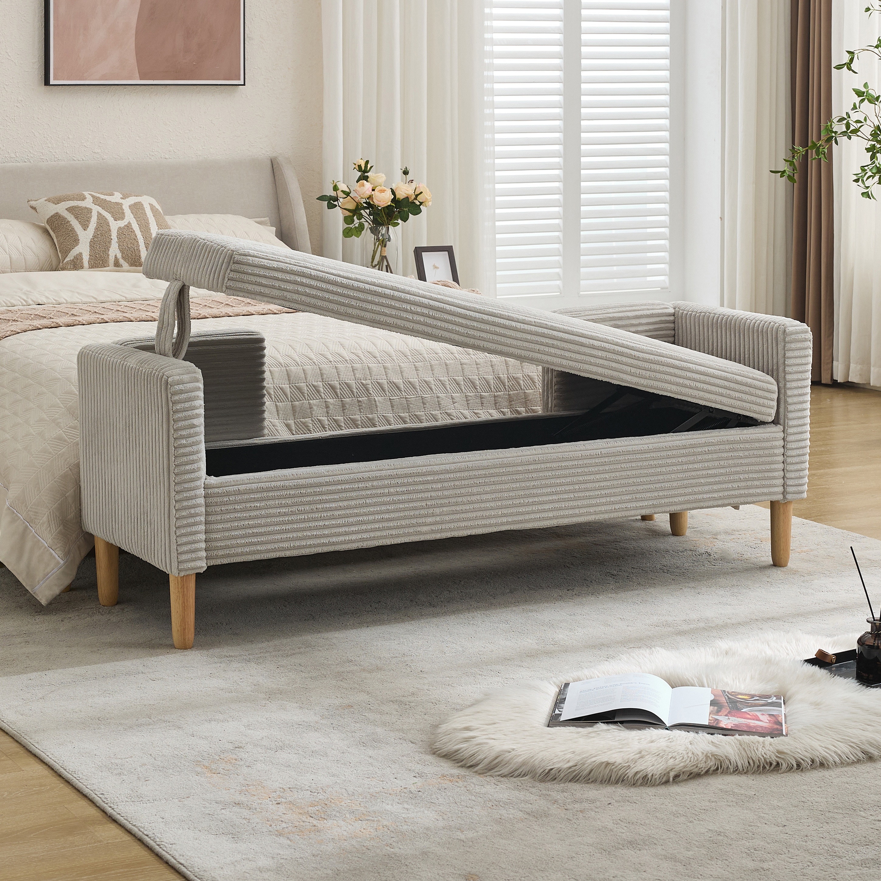 Hrinhom HC-S4112-LIGHT GRAY bench - View #6