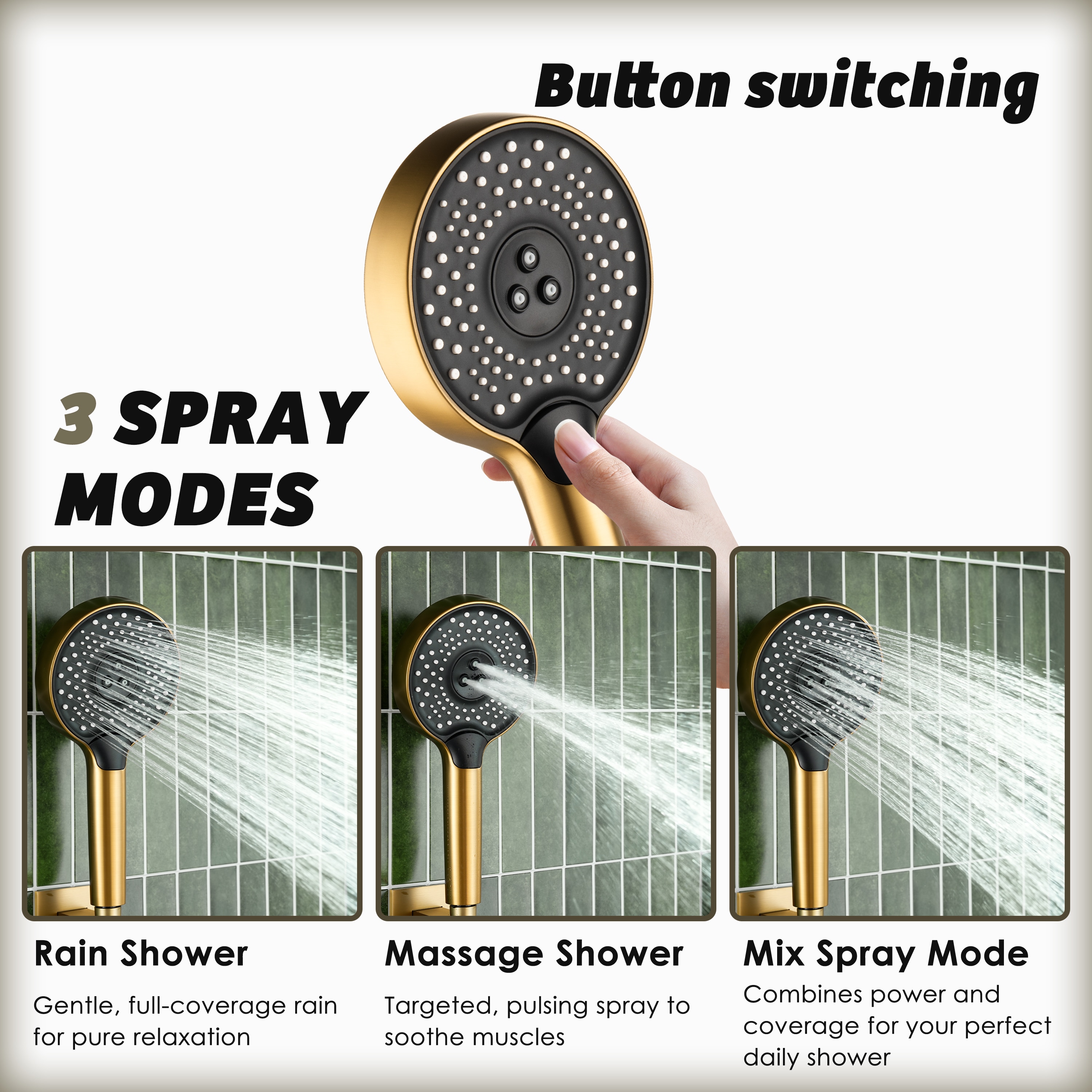 CASAINC CABR19007RBG Fixed-Showerhead - View #7