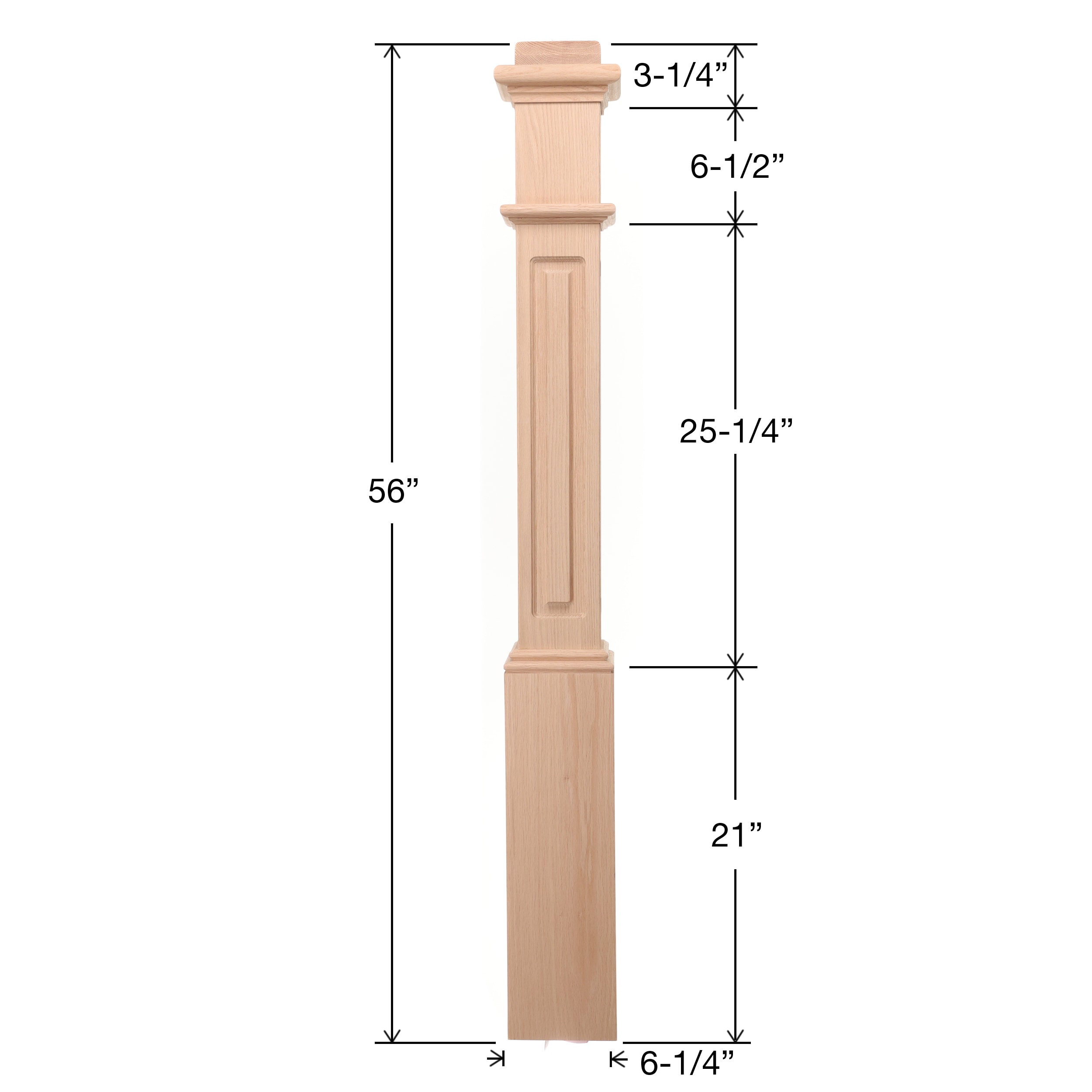 RELIABILT WG991RSPOAK Interior-Stairpart-Newel-Posts - View #4
