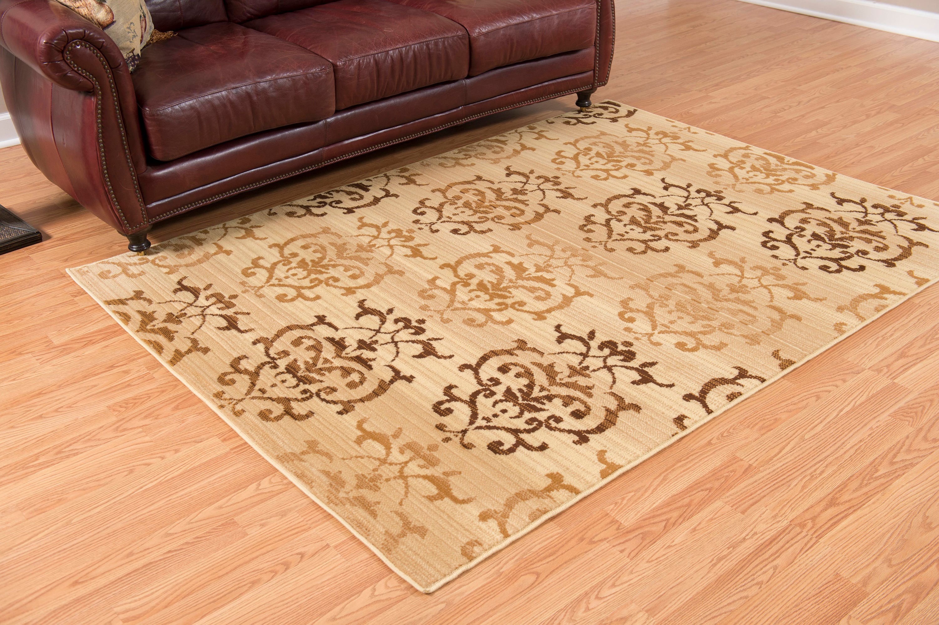 United Weavers Of America 851 10715 24 Dallas 2 x 3 (ft) Polyester Gray Rectangular Indoor Paisley Mid-Century Modern Area rug