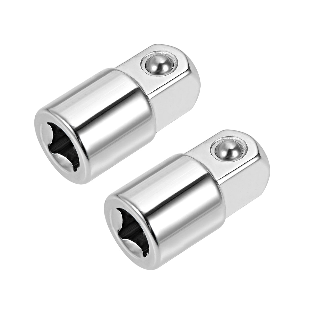 Unique Bargains 2pcs 1/4 Inch Drive (F) x 3/8 Inch (M) Socket Adapter Female to Male Cr-V (Silver) #S25092300UX2574