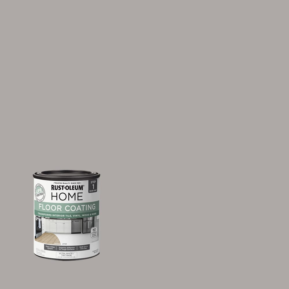 Rust-Oleum 363117T Home Floor Coating Gray Owl Matte Interior Porch and Floor paint ( 1-quart )