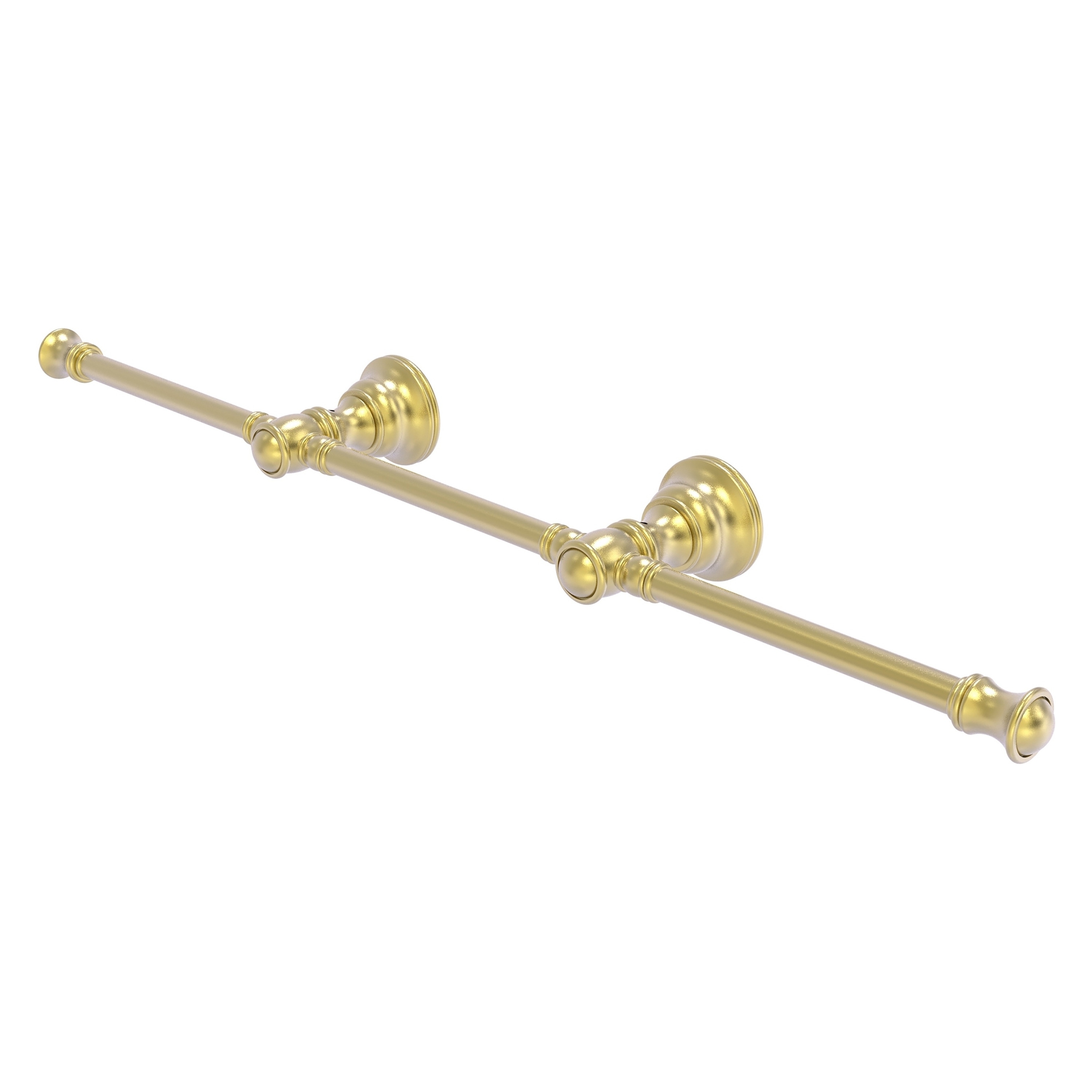 Allied Brass CL-HTB-3-SBR Carolina 22-in double Satin Brass Wall mount Double Towel Bar