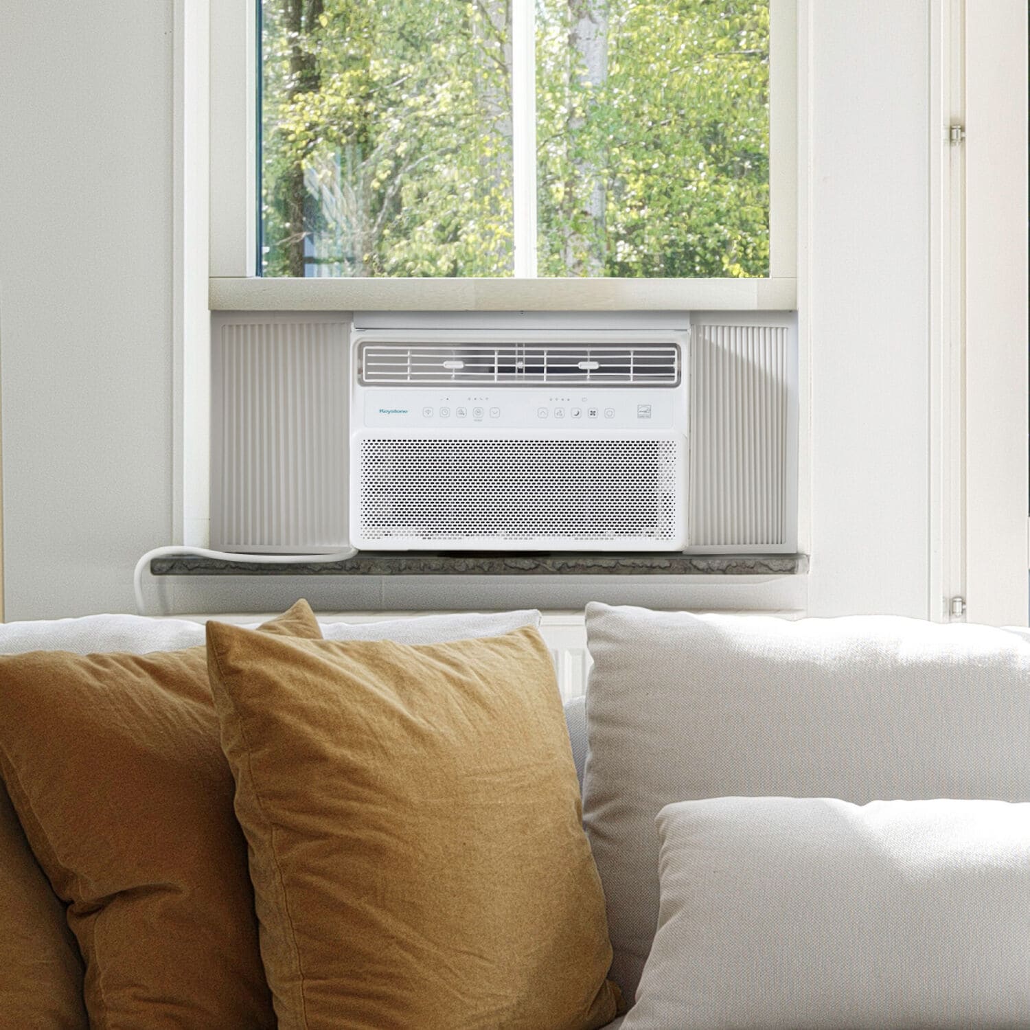 Keystone 1000-sq ft Window Air Conditioner with Remote (230 Volts ...