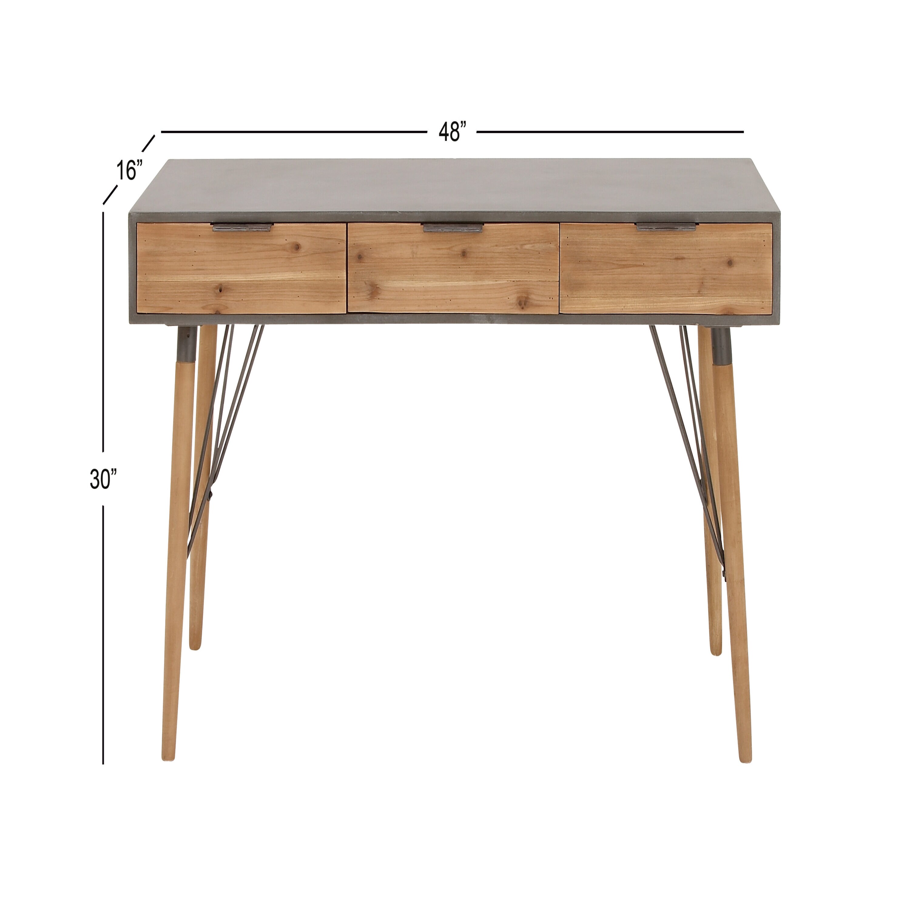 Origin 21 Ezra 42-in Brown Modern/Contemporary Birch Writing Desk in the  Desks department at