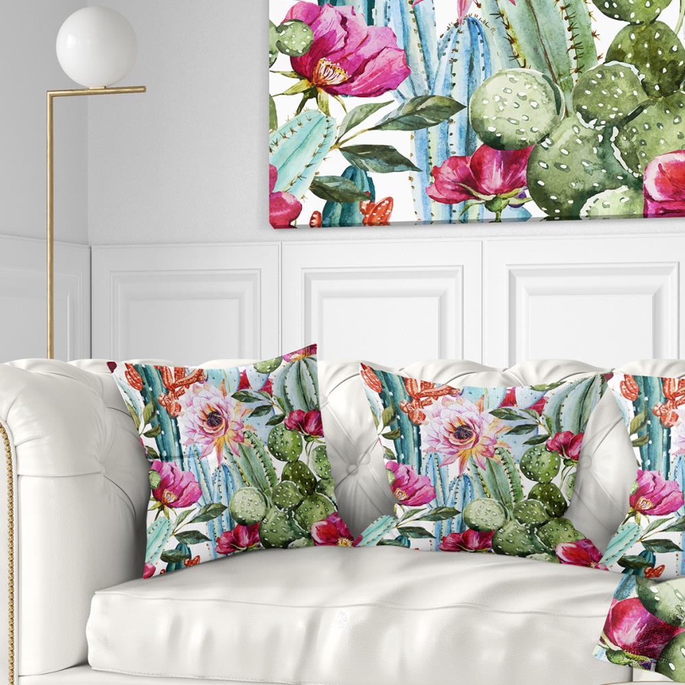 Designart CU7856-16-16 16-in x 16-in Green Indoor Decorative Pillow