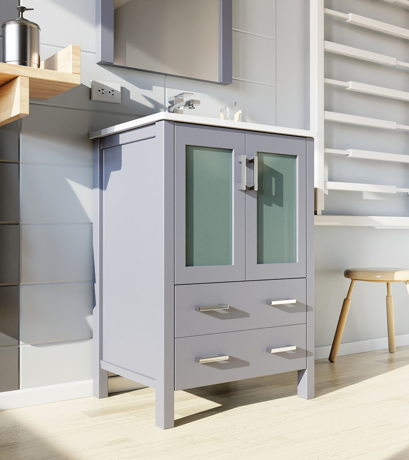 Lexora LV341824SBESM22F Bath-Vanity-Combo - View #15