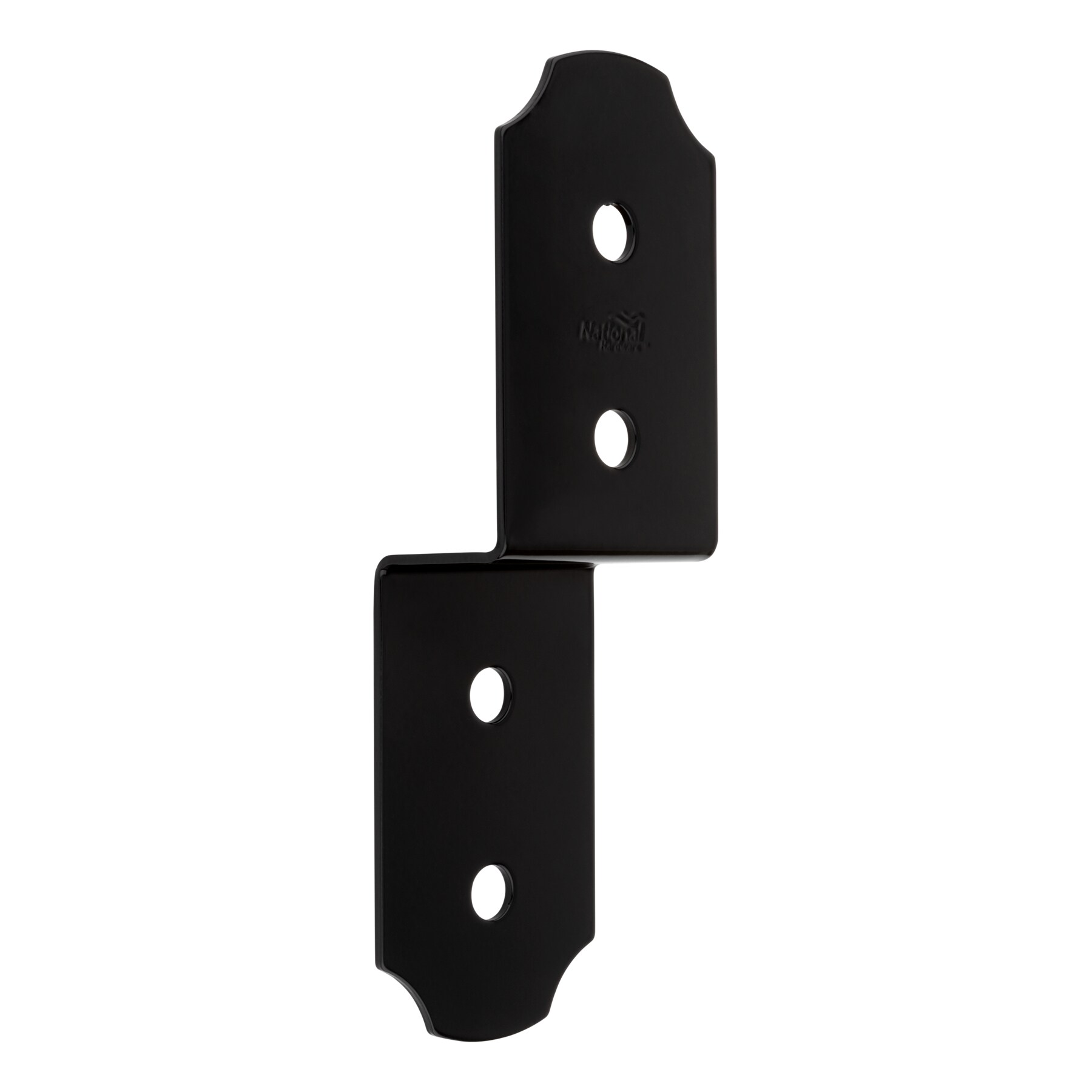 National hardware 1 75 in x 3 in x 10 in gauge black steel framing
