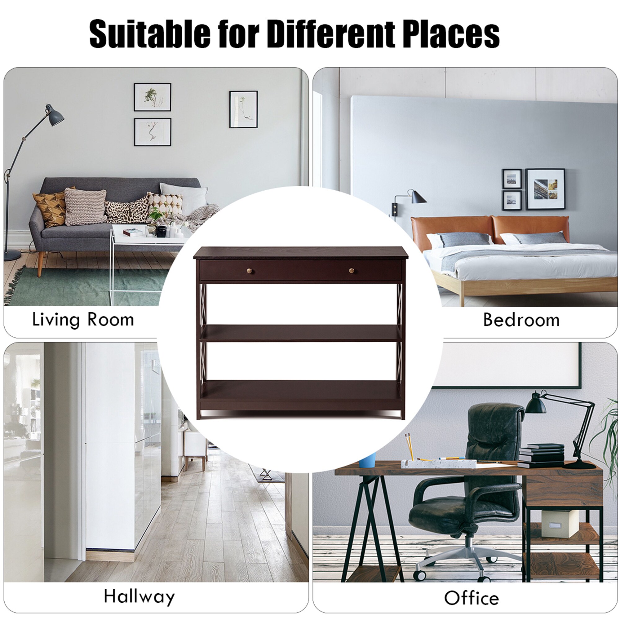 Costway SXL00128 Console-Sofa-Tables - View #4
