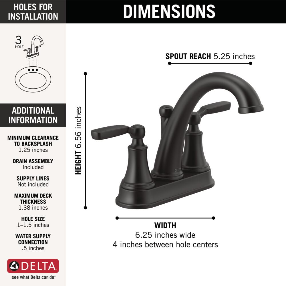 Delta 2532LF-BLMPU Lavatory-Faucets - View #5