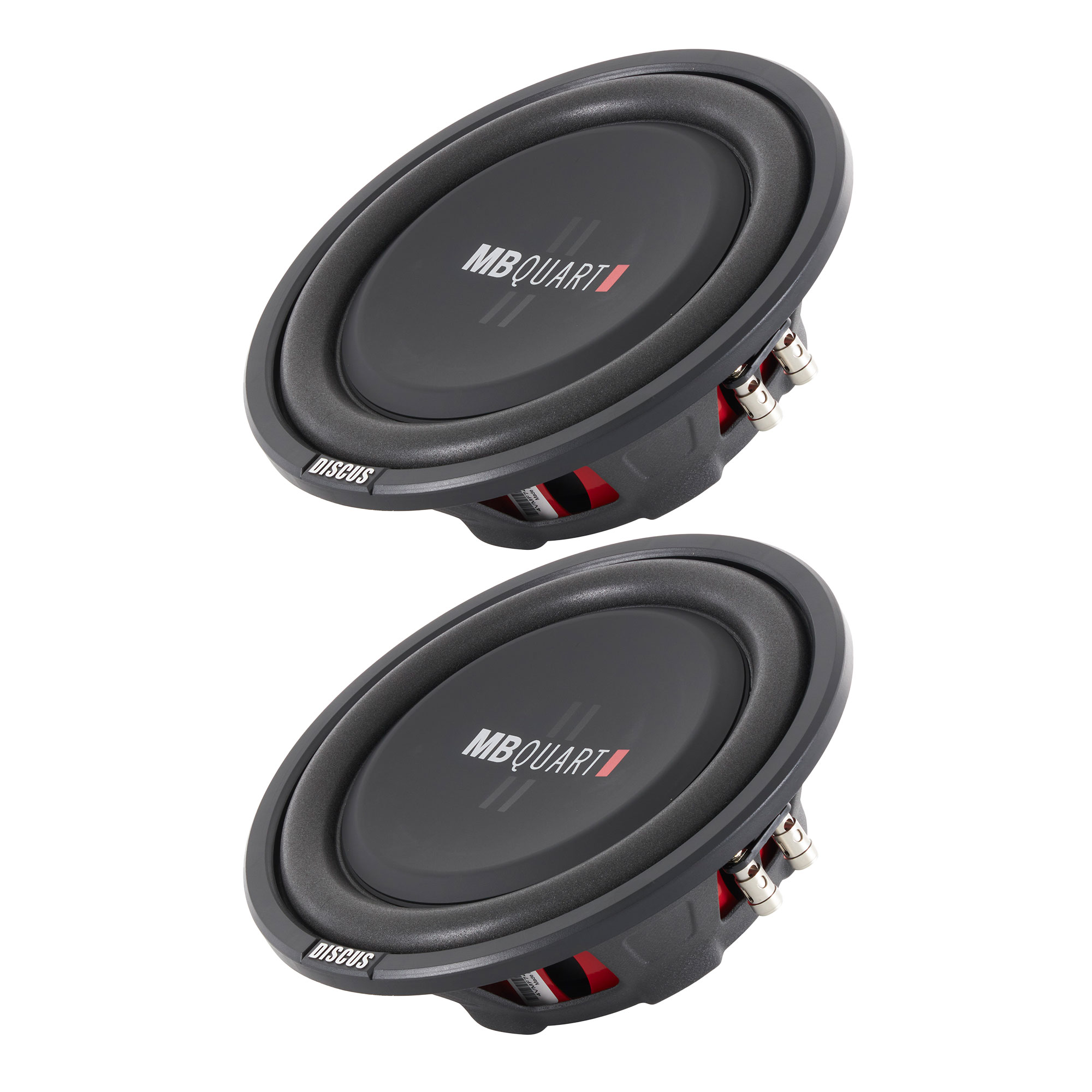 MB Quart 2) DS1-254 800 Watt 4 Ohm Shallow Slim Subwoofers Car Truck DVC Subs #2 X DS1-254