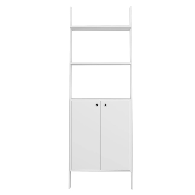 Manhattan Comfort Cooper White 4 Shelf, Ikea White 4 Shelf Bookcase