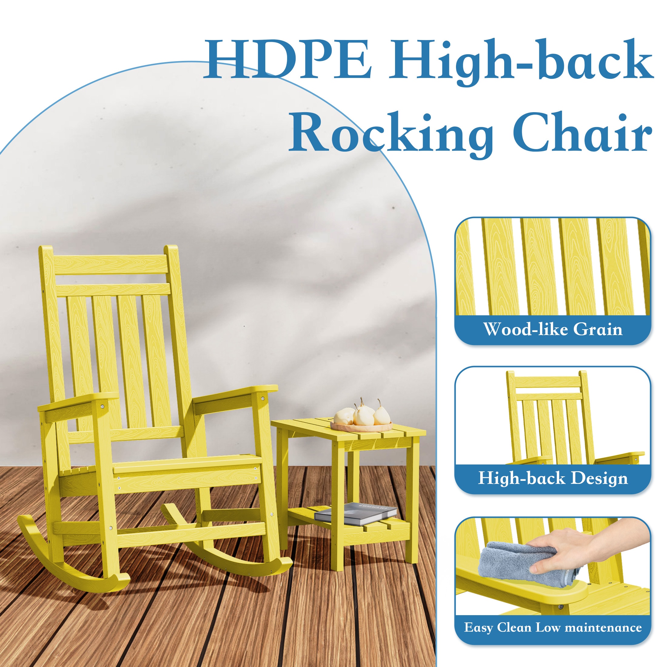 JEAREY TRGY02-YW Patio-Chairs - View #7