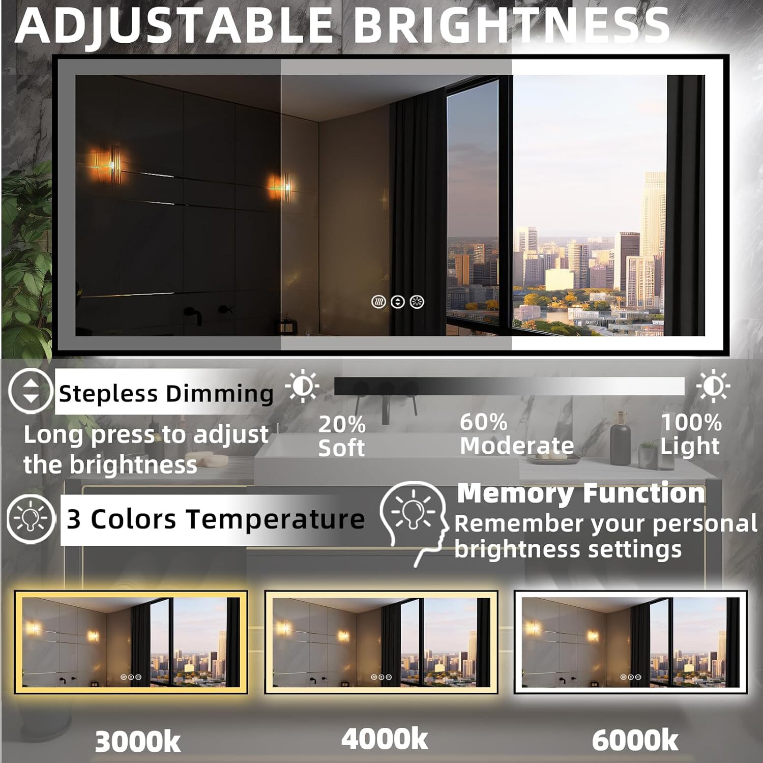 waterpar WPLO-2495 Framed-Bath-Mirrors - View #2