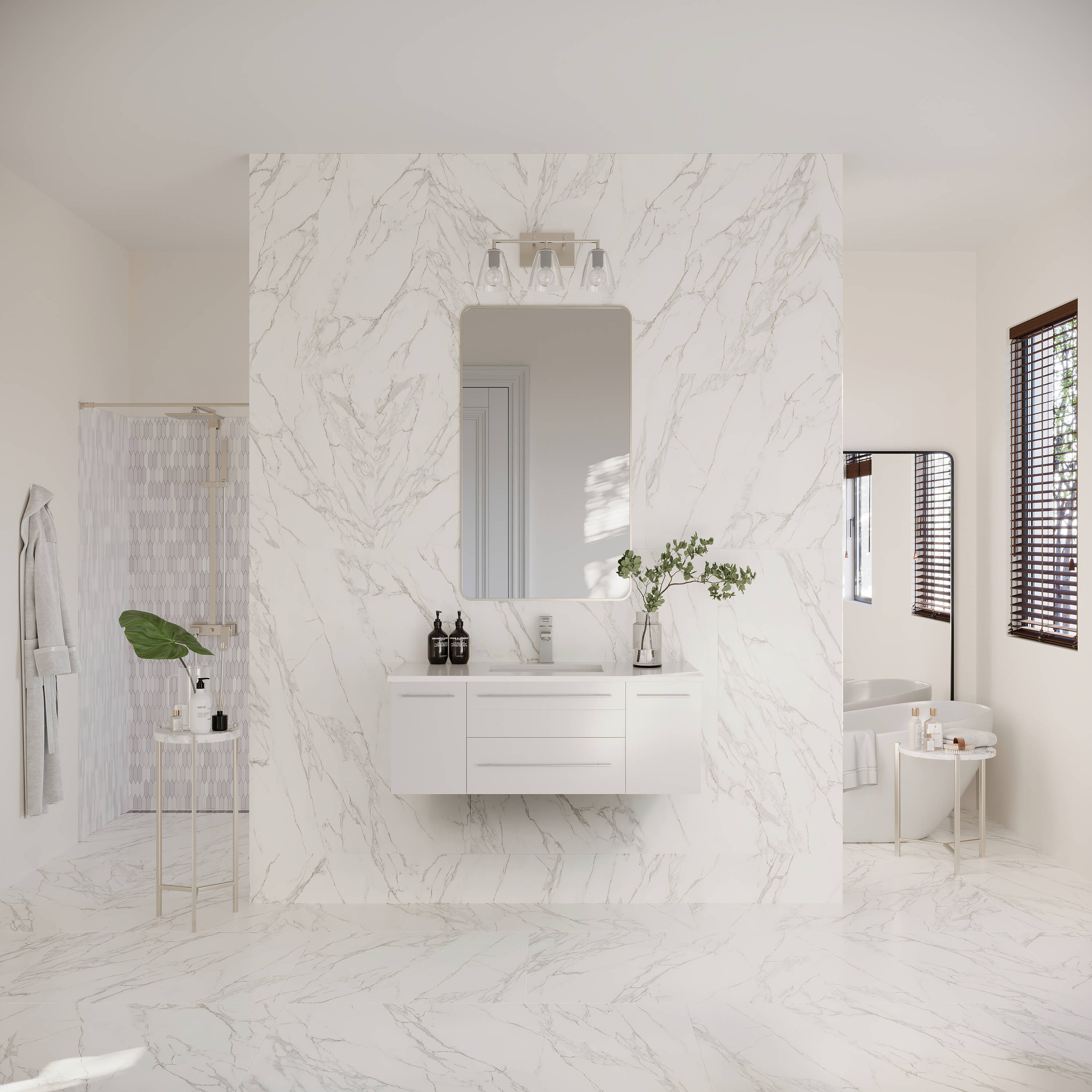 Fresca FCB6142WH-UNS-CWH-U Bath-Vanity-Combo - View #5