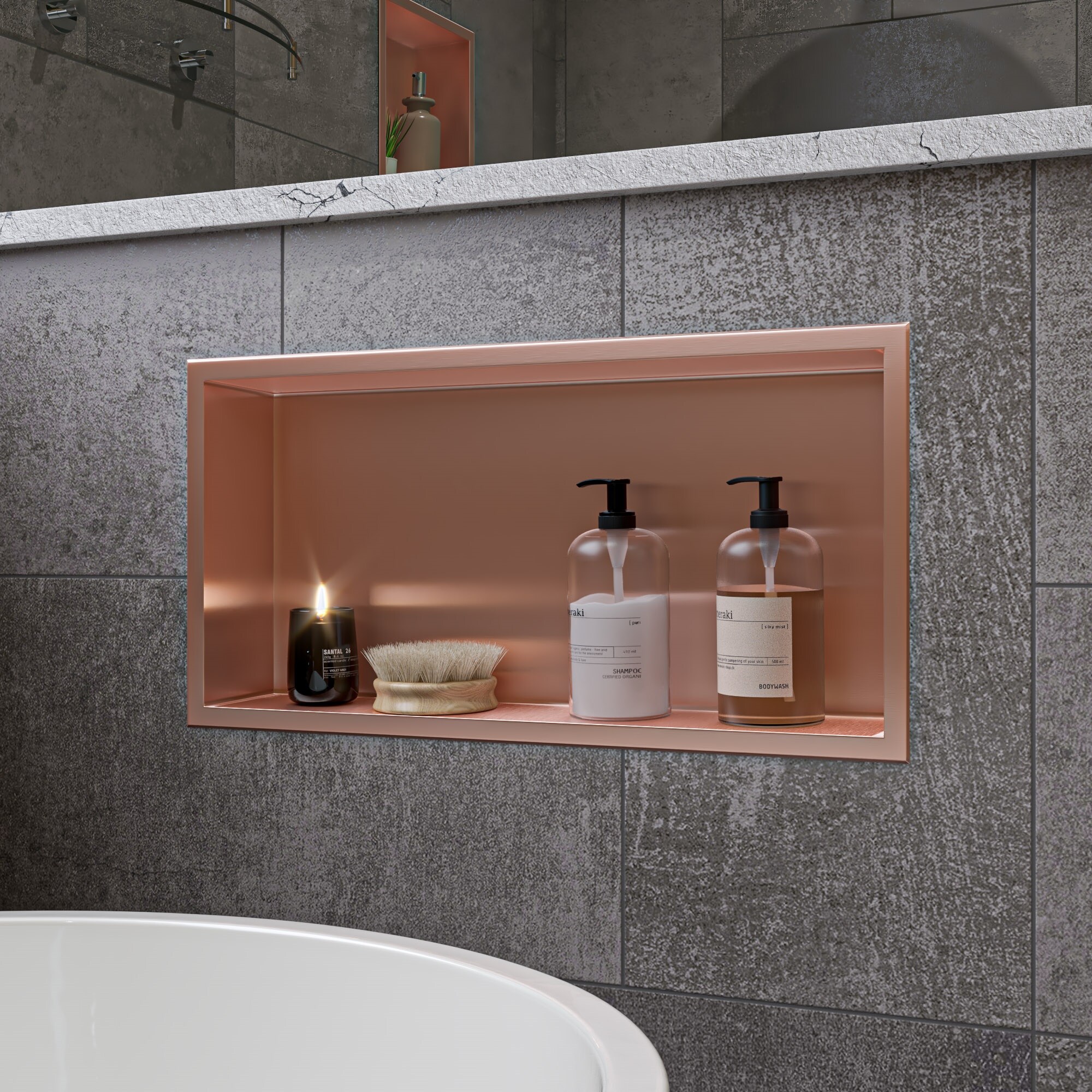 ALFI ABNP2412-BC Bathroom-Shelves - View #2