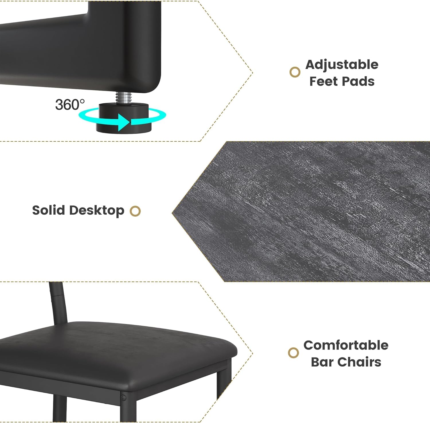 Qeetex DHZ-PHO-16EZQRTG Dining-Sets - View #5