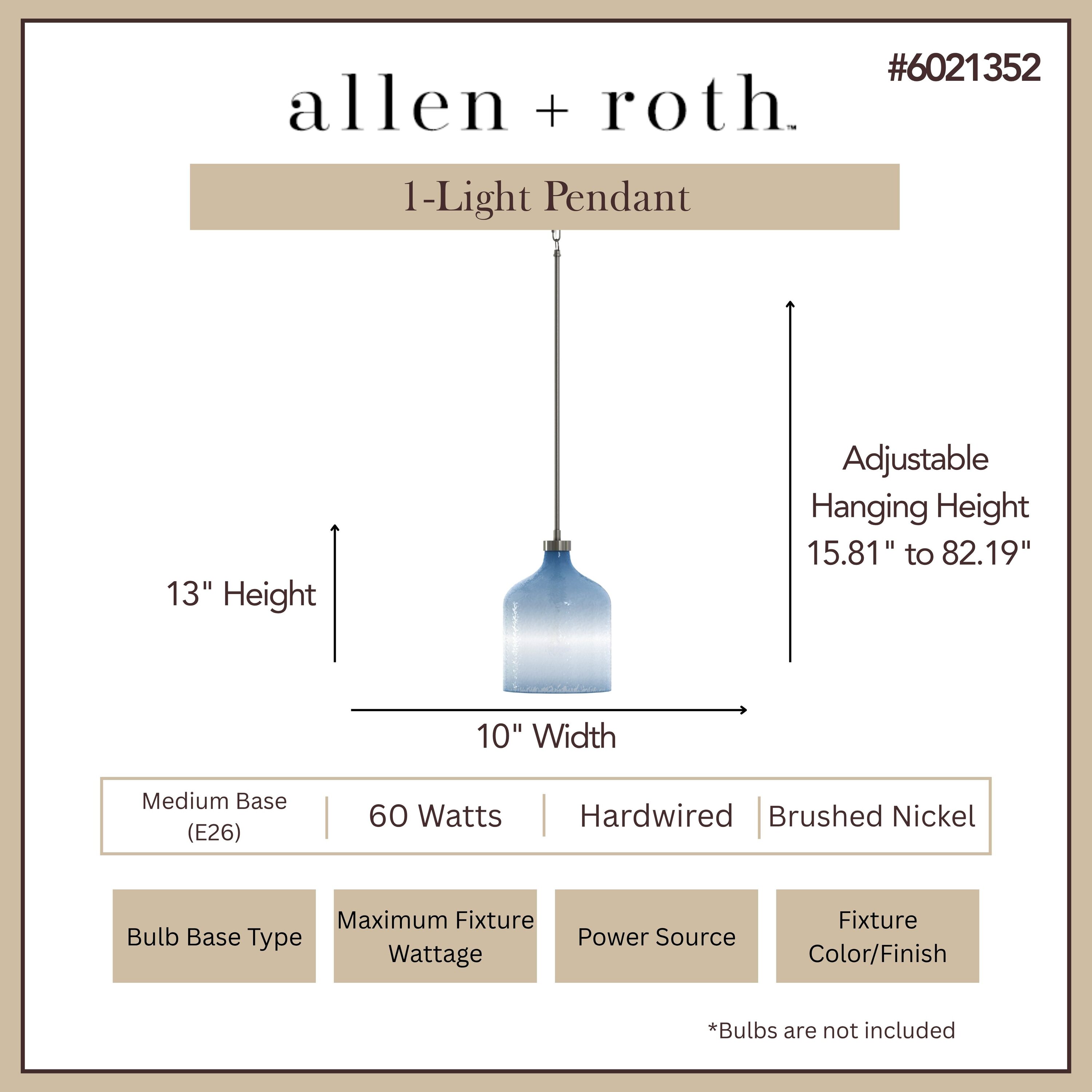 allen + roth PL33-1BNK Pendant-Lights - View #3