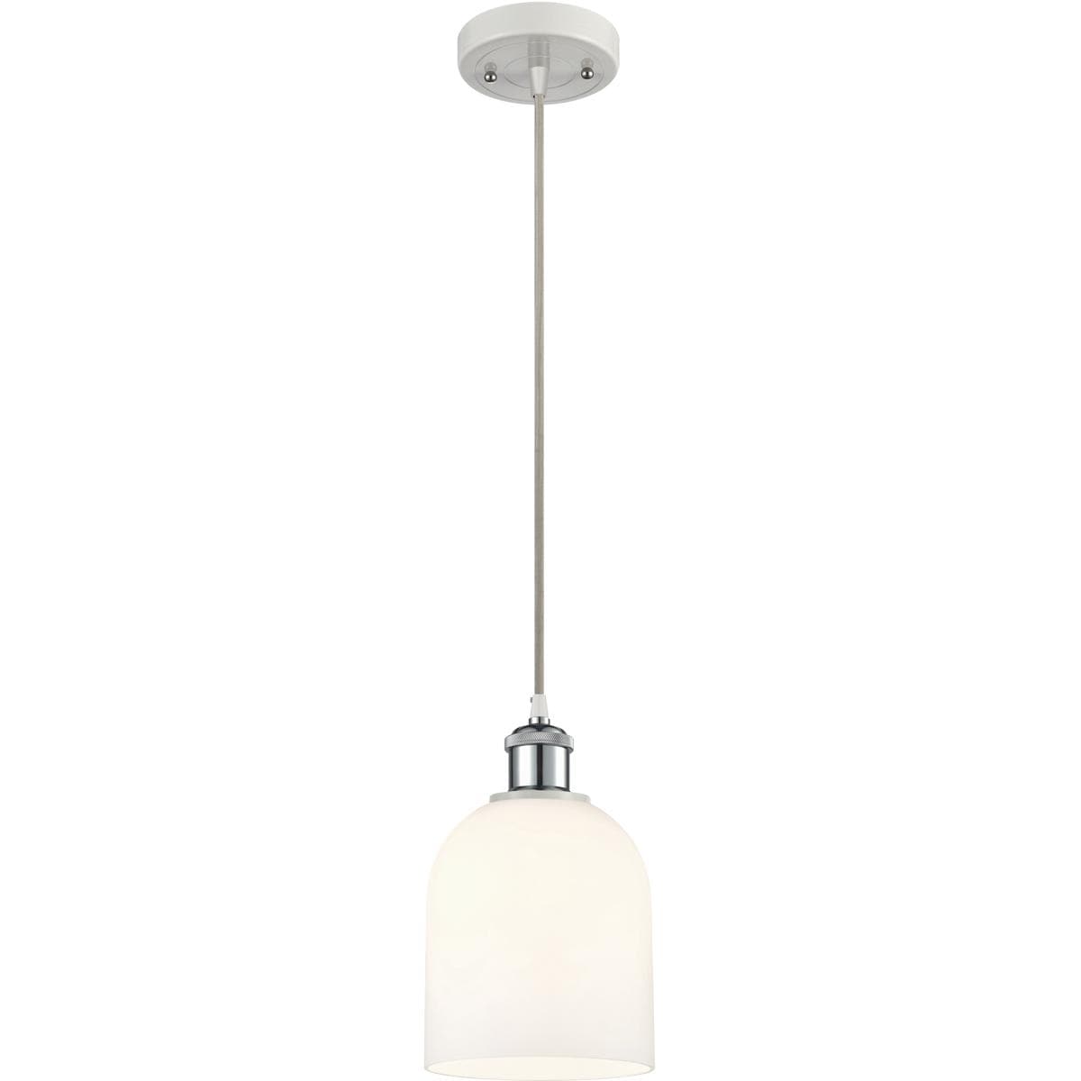 Innovations Lighting -  516-1P-WPC-G558-6GWH Ballston Bella Mini Pendant White Polished Chrome
