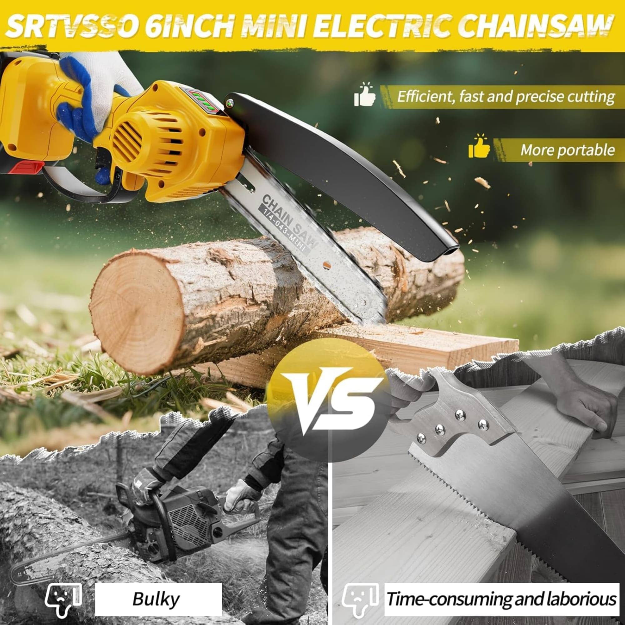 Angel Sar L2MJA526CMI04 Cordless-Chainsaw - View #5